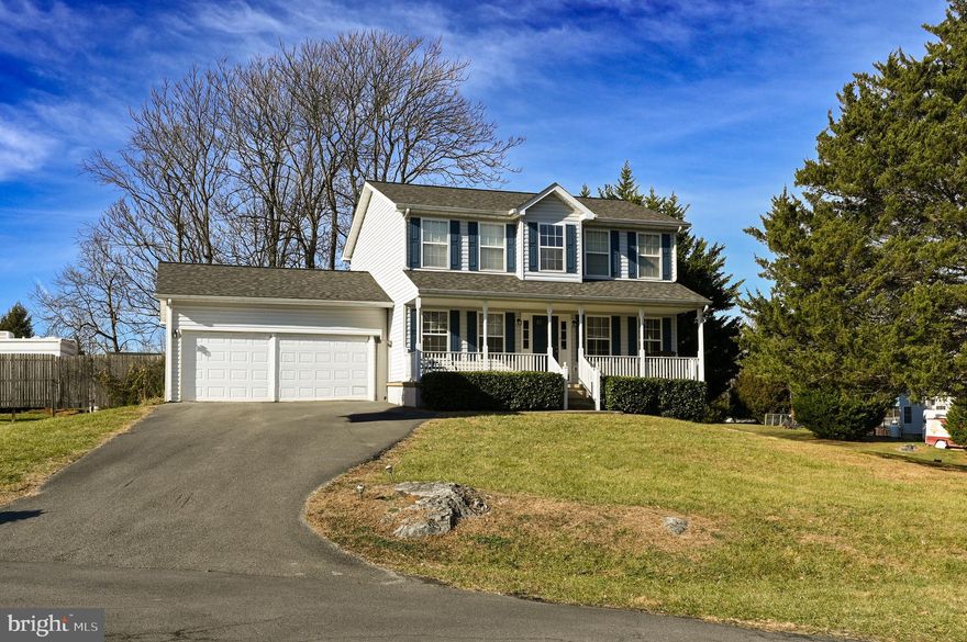 Welcome to the Walker Manor subdivision! This move-in-ready Colonial with a covered front porch is a three-bedroom, 2.5-bathroom home with fresh paint, new LVP flooring, and new carpeting. The primary bedroom boasts a walk-in closet and a spacious primary bathroom with double sinks, a soaking tub, and a separate walk-in shower. 
The kitchen has black appliances, a pantry, a breakfast bar, a breakfast nook, a formal living room, a dining room, and a family room. The finished basement includes a flexible room that can serve as a movie room, personal gym, library, study, or peaceful retreat. A second room is currently a hobby room. The laundry area is located in the basement. 
Step out onto the 16x24 rear deck to enjoy the nicely sized backyard, which includes an extended deck area that can accommodate an above-ground pool. A 4x4 electrical stand for parking an RV is already in place. Additionally, this home consists of a two-car garage, 20x22 in size, with insulated garage doors.
This home is situated at the end of the cul-de-sac and backs to trees. It is located in a peaceful neighborhood with low traffic and offers views of the community from the front porch or the rear deck.
Take advantage of this opportunity to make this house your home! Schedule a showing today!