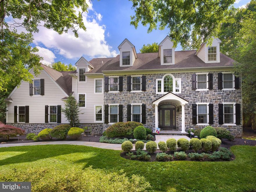 Meticulously maintained and updated, this 5-bedroom, 4.1-bathroom home provides comfortable and convenient living in complete move-in ready condition. Perfectly placed in a well-sought Penn Valley neighborhood, across the street from Penn Valley elementary school, and in proximity to some of the best Philadelphia and Main Line shopping, dining, and entertainment. The home is spacious with an open feel, and newer with updated features which is unique for the area. Some updates include the full kitchen renovation, all new bathrooms, and the finished basement. Step into the grand two-story foyer that welcomes you to the rest of the home. Re-sanded hardwood floors and lofty ceilings are found throughout creating the open flow between each room. To the right of the foyer is the formal living room with a lovely marble gas fireplace and large windows that allow sunlight through. On the opposite side is the spacious formal dining room, perfect for entertaining and special occasions. The gorgeous butler's pantry with a new wine fridge and lovely glass display cabinetry is found off the dining room. Continuing through the main floor brings you to the comfortable family room with another gas fireplace. The family room opens onto the stunning kitchen, which has been completely renovated with double thick quartzite counters, a marble backsplash, high-end stainless-steel appliances, newly sanded and painted cabinets with updated hardware, and LED under-cabinet lighting. The breakfast area between the kitchen and family room is the ideal place to gather for meals and spend time with family and friends. Off the kitchen is the mudroom and laundry room which leads to the 2-car attached garage and back staircase that leads to the second floor. A well sized powder room completes the first floor. Traveling up the main staircase leads you to the spacious primary suite with a sitting room ideal for relaxing before bed, two large closets with built-ins and the luxurious updated primary bathroom. The bathroom features double sinks, a soaking tub, and a large glass door shower, making for your own private oasis. Bedroom two is nicely sized with substantial closet space and an En-suite bathroom. Bedrooms three and four are large and share the jack-and-jill style bathroom. Up to the third floor you will find the fifth bedroom with its own full bathroom and a bonus room that can be used as an office, workout room, extra living space or whatever suits your needs. The basement is very spacious and features a large living space/playroom, a movie room, and an exceptional storage room with tons of storage space and shelving. Outside is the wonderful back deck which is accessible from the kitchen making for easy indoor-outdoor living. Relax on the deck and enjoy the mature landscaping around you, or grill and entertain on the patio beneath. The side yard is large but easy to maintain, adding to the convenience of the home. With its move-in ready features, spacious and open feel, and prime location, 314 Righters Mill Road will be an absolute pleasure for its new owners!