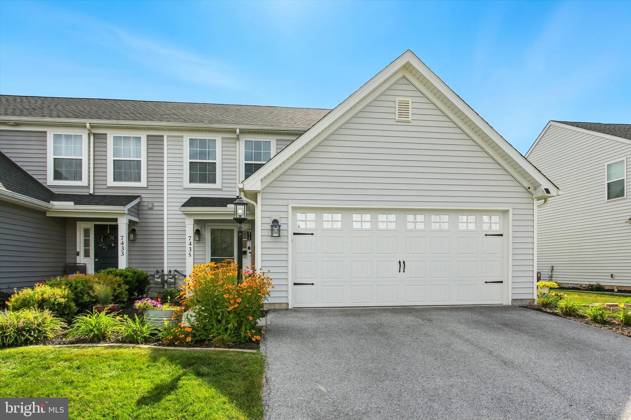 Welcome home to this beautifully maintained 5 year old semi-detached in Paradise Village, Abbottstown. With its modern open floor plan, 3 bedrooms, and 2 full bathrooms, this home blends comfort with style.
Step inside to find a spacious first floor master suite designed for convenience and privacy. The heart of the home is the large kitchen with a generous island, perfect for entertaining guests, meal prepping, or gathering with family. The kitchen flows seamlessly into the dining area and living room, over looking the cozy fireplace creating the open concept space everyone is looking for. Upstairs, you’ll find additional bedrooms that offer flexibility ideal for family, guests, or even a home office. A large 2-car garage provides ample storage and parking space, while thoughtful design and modern finishes throughout make this home truly move-in ready.