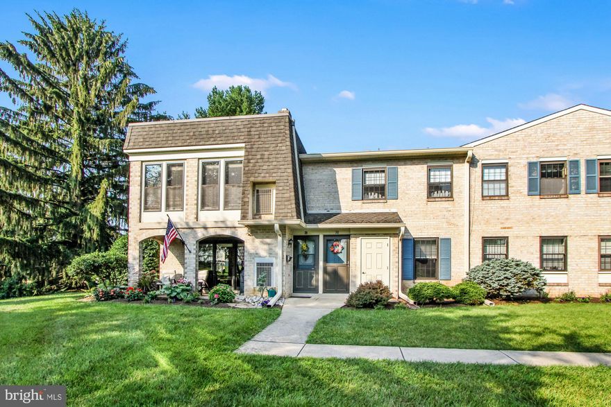 Enjoy the good life in Manheim Township at Valleybrook Estates!  This 2nd floor, end unit condo has 2 bedrooms and 2 full bathrooms plus a sunny enclosed balcony that provides extra space.  The updated eat-in kitchen features a laminate backsplash for simple cleanup, newer laminate flooring and a ceiling fan.  The spacious living room and dining room combination highlights glass patio doors leading to the enclosed balcony filled with sunlight.  The laundry area is behind closet doors next to the 2nd bedroom (all appliances convey). Both the hall bathroom with tub/shower combination and the master bath with walk-in shower  were updated with tasteful modern finishes and features.   The sizeable master bedroom features a walk-in closet and lots of natural light as well as access to the master bathroom. The second bedroom is large enough for two beds and is across the hall from the second full bathroom.  A motorized chairlift on the staircase eliminates any concern over stair-climbing (or simply remove it).  Replacement windows were added in 2002 and HVAC replaced in 2011.  You will appreciate the carefree living lifestyle with lawn maintenance and snow removal provided for you.  You can also enjoy access to walking paths, the outdoor community pool and a clubhouse with patio and gas grill along with shuffleboard and bocce area.  Tour this well-managed and expertly maintained condominium community and experience the good life.  Easy access to highways, restuarants, shopping, medical offices and more.  One-year home warranty included.  Schedule your private tour before it's gone!