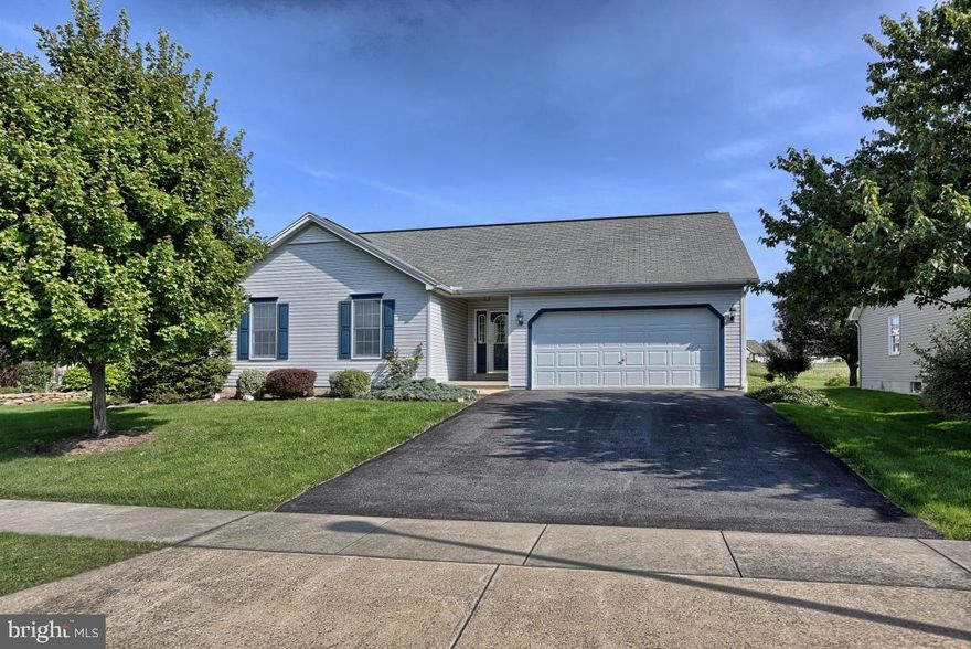 Welcome to this meticulously maintained, one owner home in Springbrook Farms!  This lovely ranch offers 3 bedrooms including a master suite with a walk-in closet, 2 full baths, natural gas heat and a 2 car garage.  Main floor laundry is a plus with all appliances and a security system staying with the home. A full, unfinished basement is waiting for you to finish as you please! Check out the neighborhood walking trail behind the property!