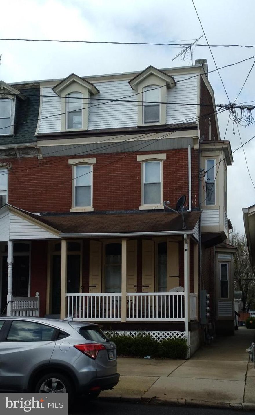 Third floor 1 bedroom apartment features an entry foyer with large closet, a galley type kitchen, roomy (13 X 15) living room and bedroom ( 12 X 13) with full bath. Owner pays Water, Sewer and trash.  Tenant pays electric ( Electric baseboard heat).  Available in May.