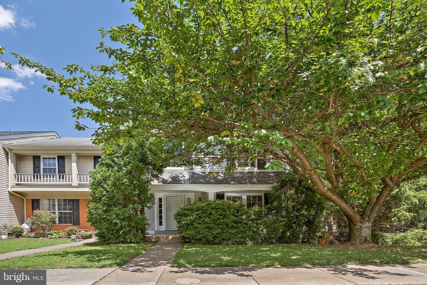 Privacy abounds in this end unit Wellington Valley Townhome.  The end of street location, tree cover, deck and fenced rear yard make for a private setting.  The main level features a large living room, kitchen, and separate dining area with access to the rear deck.  Upper level has two full baths and two large bedrooms, one of which could be converted to smaller second and third bedrooms.  The lower level has a large family room walking out to the rear yard, a half bath in the finished area and bonus shower in the utility room great for bathing pets.  Fresh paint throughout, new carpeting and new vinyl flooring in the foyer and hall bath.  Lots of living space and convenient location.