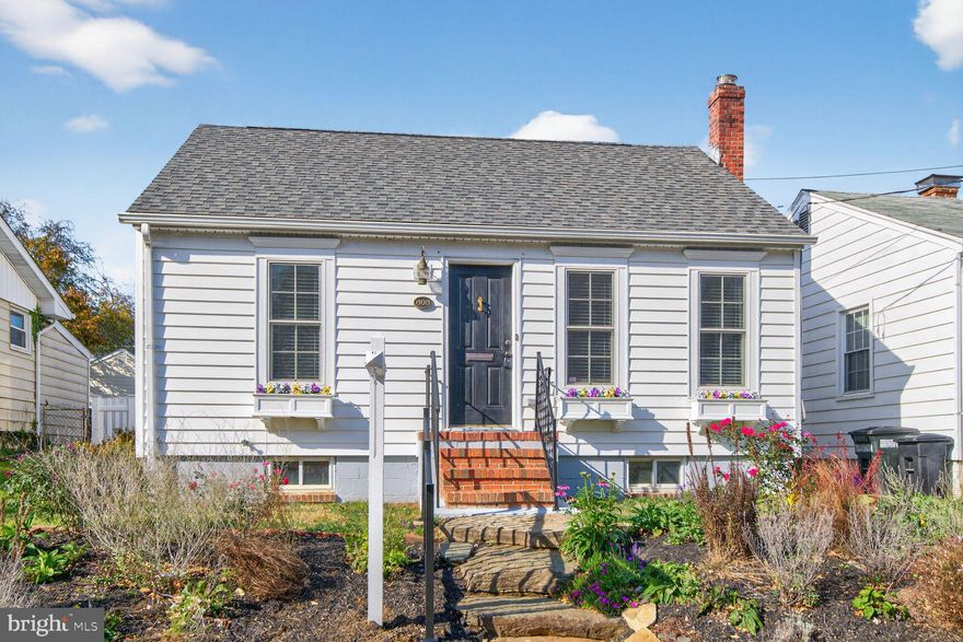 Absolutely charming renovated Cape Cod Cottage near Westgate Circle,  Maryland Hall, in the little neighborhood of Capital Hill Manor. Large natural stone steps surrounded by lovely perennial gardens lead to this detail oriented 3 bedroom home.  2 bedrooms on main level, 1 in upper level. 1 1/2 bathrooms. Well planned major professional  renovations 2013-2014  include  new roof, siding, windows, doors, crown molding, Kitchen and  all appliances, refinished oak  floors thru-out, ceramic tile bathrooms, French doors, fireplace, French drains, sprinkler system, brick patios,  window boxes and more.  The basement has a half bath, sump pump, dehumidifier, windows and new W/D. This unfinished basement has lots of potential to become your office, work-out room, craft room, media room, etc. Natural gas heat, gas cooking!
The cute kitchen has tall wall cabinets and  French doors leading to a stunning new backyard, complete with large full width brick patio, newly sodded terraced lawn and a delightful large shed with chandelier, French doors and its own brick patio. Entire back yard has new fencing and an arbor. 
This professionally renovated and well maintained home is ready for you to move right in!
All of this just a few blocks from Maryland Hall,  Westgate Circle, shops, restaurants and the West Street vibe. Great in-town location! 
 “ Love where you live! Live where you love!”