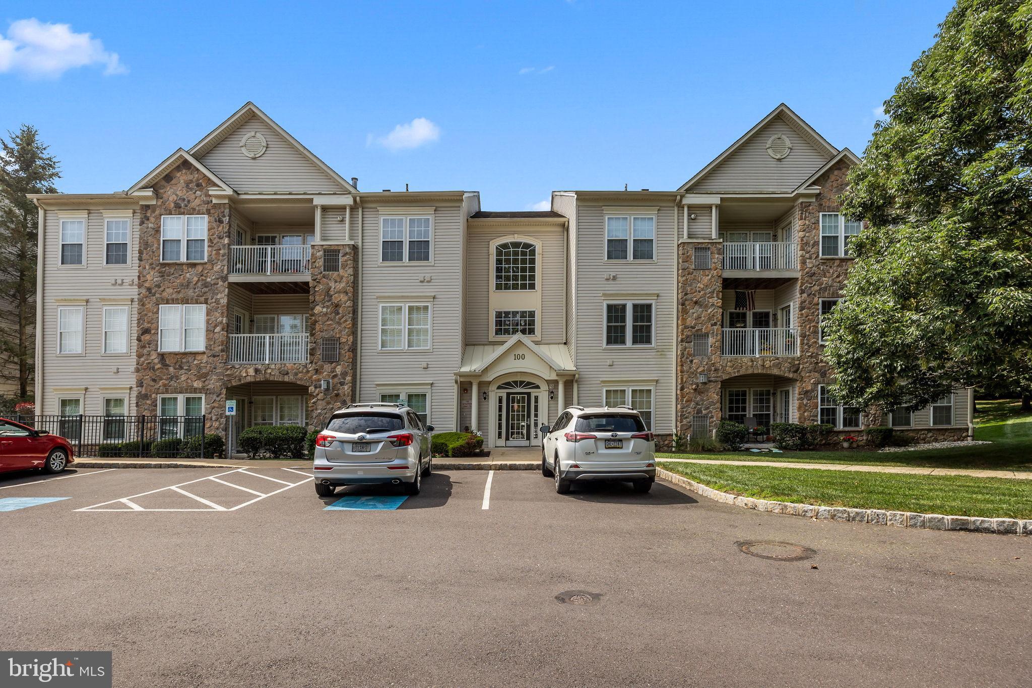 Welcome to Forest Ridge, a hidden gem in Warrington Township housing a lovely 55+ community with walking trails and elevator access in each building! Security is key! As you walk into the building, mailboxes are located in the foyer, and a call box for each unit is available for your guests to contact you. Once you enter the hallway, there is an elevator, and a little further is a set of stairs. There is a lovely area off the elevator that the owners use for meetings, coffee, and cards! The common areas are clean and inviting. As you enter #204, an open floor plan greets you with gleaming floors and a flood of light! You know instantly this home has been loved and carefully thought out. Instantly attracted to all that light flooding through, relax knowing all 10 windows have been replaced and upgraded to Anderson Fibrex double hung windows with full-length screens, allowing them to open from top or bottom, which were not available in the original contractor's windows, and with a great warranty and added insulation. The water heater is less than a year old, and the HVAC system was replaced. There is an osmosis system for the best water and many accessible features to the home that help give you a better all over experience. Both bathrooms have been redone in the past few years, the 2nd bath very recently. The En Suite bathroom has appropriately placed grab bars and a no-curb shower for 100% accessibility and is absolutely gorgeous! The 2nd bath is the hall bath with a private door in the 2nd bedroom, and has a very low curb in the walk-in shower. Very nicely appointed! Good size bedrooms with great closets. A walk-in AND full size closet are between the primary bedroom and bath. There is storage everywhere you look! The kitchen is updated with maple cabinets and black stainless appliances. The laundry is located in a closet next to the pantry, with lots of storage in both the cabinets and closets! And when it is time to relax, or entertain, the space is welcoming and spacious. It is a beautiful property. Sellers have done so much! Please come and see what we have to offer! And then, welcome home!