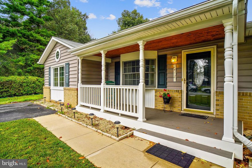 Welcome to 24721 Showbarn Circle! This 3 BR 2BA Rancher has a fully fenced backyard and private in-ground pool with mini waterfall.  Updated siding, windows, landscaping, shed, and more! Interior was well maintained and waiting for your final touches. Lengthy driveway to park several cars off street. Public water and sewer along with all electric utilities and appliances. However, if you want to hook up propane, there is capability to do so. Centrally located in Maryland to easily access DC, Baltimore, and Frederick.