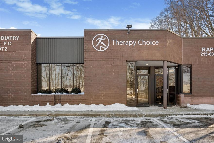 922 SF professional office condo with functional, efficient layout and excellent accessibility. The space includes three private offices, open work area, lobby/reception, and private restroom. Pull-up parking directly outside the unit—a major convenience factor for clients and staff. Located adjacent to Northeast Philadelphia Airport with strong regional access. Ideal for owner-occupants or investors seeking a compact, turnkey office solution.