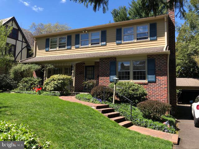 This beautifully maintained and decorated colonial, is located in the most desirable neighborhood in Elkins Park.  This lovely home, has been meticulously taken care of since 1965, by the original owner of this pristine property.  The professionally landscaped lot is very private and lush.  A wonderful traditional layout makes this Attractive center hall colonial, the perfect home for entertaining, and family living.  Custom built-ins, gleaming parquet floors, custom window treatments, large windows and French door, brick fireplace  are some of the features  that make this home worm and inviting.  The spacious master bedroom has fabulous closets storage, consisting of wall to wall built-in closet and a separate walk-in closet. The master bathroom and the hall bathroom are in great condition. There are  3 additional bedrooms one with a built-in wall unit with shelves and cabinets. The basement is mostly finished and and could be used as a playroom or an office. There are many closets and great storage space throughout the home. Newer HVAC .
