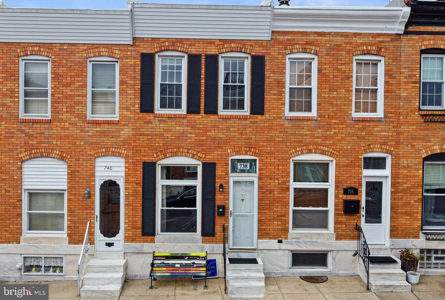 Located in the heart of Canton, this 2 bedroom, 2 bath nostalgic Baltimore rowhome exudes classic charm while providing many modern conveniences.  This home is perfectly positioned to be in walking distance from Patterson Park, Canton Square and several local establishments.  Hardwood floors in the living room and dining room along with the exposed brick wall provide the perfect amount of old-world charm.  The kitchen is large and inviting with stainless appliances for that modern appeal.   The upstairs features 2 spacious bedrooms sharing the full bath and the lower level includes a finished room that has a multitude of potential uses, an updated full bathroom with the laundry area in the rear. Even though parking may be available on the street you will never have to worry about that with your private parking pad in the rear.  This is city living at its finest and the perfect place to call home and enjoy all the city has to offer. OPEN HOUSE SATURDAY 10/11/25 - 12:30-2pm