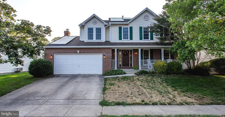 Welcome to 9384 Sewall Avenue located in popular Patuxent Heights. Laurel is located on the banks of the Patuxent River, midway between Baltimore and Washington, DC. This home is very convenient to Rt.’s 32, 29, 216 and 198 as well at I95 for commuters going in all directions. The Historic District on Main Street is just a 5-minute ride where you’ll enjoy shopping, dining and entertainment that includes the Laurel Mill Playhouse - Community Theater. Explore the Riverfront Park’s nature tour, visit the Laurel Museum and relax with a stay at Laurel Manor House, a historic Victorian bed and breakfast within walking distance to Historic Main Street. This beautiful, 4 BR, 3 ½ Full BA well maintained home offers classic charm with over 2,780 sq.ft. of finished space, new trimmed-out double hung tilt-in Harvey replacement windows (2024) with a 4-lite walk-in bay in the Dining Room, new carpeting in the Living and Dining Rooms, staircase to 2nd floor, hallway and all bedrooms (2024), Mannington wide plank laminate flooring in the Foyer, Powder Room, Kitchen and Family Room and 6-panel doors throughout. Kitchen stainless steel appliances, quartz countertops, island, a pantry closet and pantry cabinet. Large Primary Bedroom has a 2-lite box bay window, walk-in closet with a full closet organizer system including a shoe cubby. Lovely remodeled Ensuite Primary Bathroom includes ceramic tile flooring,  double bowl vanity, full-size wall mirror, extra cabinets and countertop, medicine cabinet, a separate shower with ceramic tile surround, feature accent strips and a niche, wainscoting and attic access. Full Hall Bathroom has large deep linen closet. Rec Room  with Full Bathroom, walkout slider to the backyard, recessed lighting, built-in cabinets and countertop with built-in desk, wainscoting and chair rail, a charming built-in window seat,  sliding glass door leading to the paver patio and backyard. Lennox natural gas HVAC (2015), State Pro Line natural gas water heater (2021). Fenced backyard, Upper Deck includes a pergola and new Lower Deck (2024), architectural shingle roof (approx. 2015) and Sunrun solar panels with a Power Purchase Agreement.