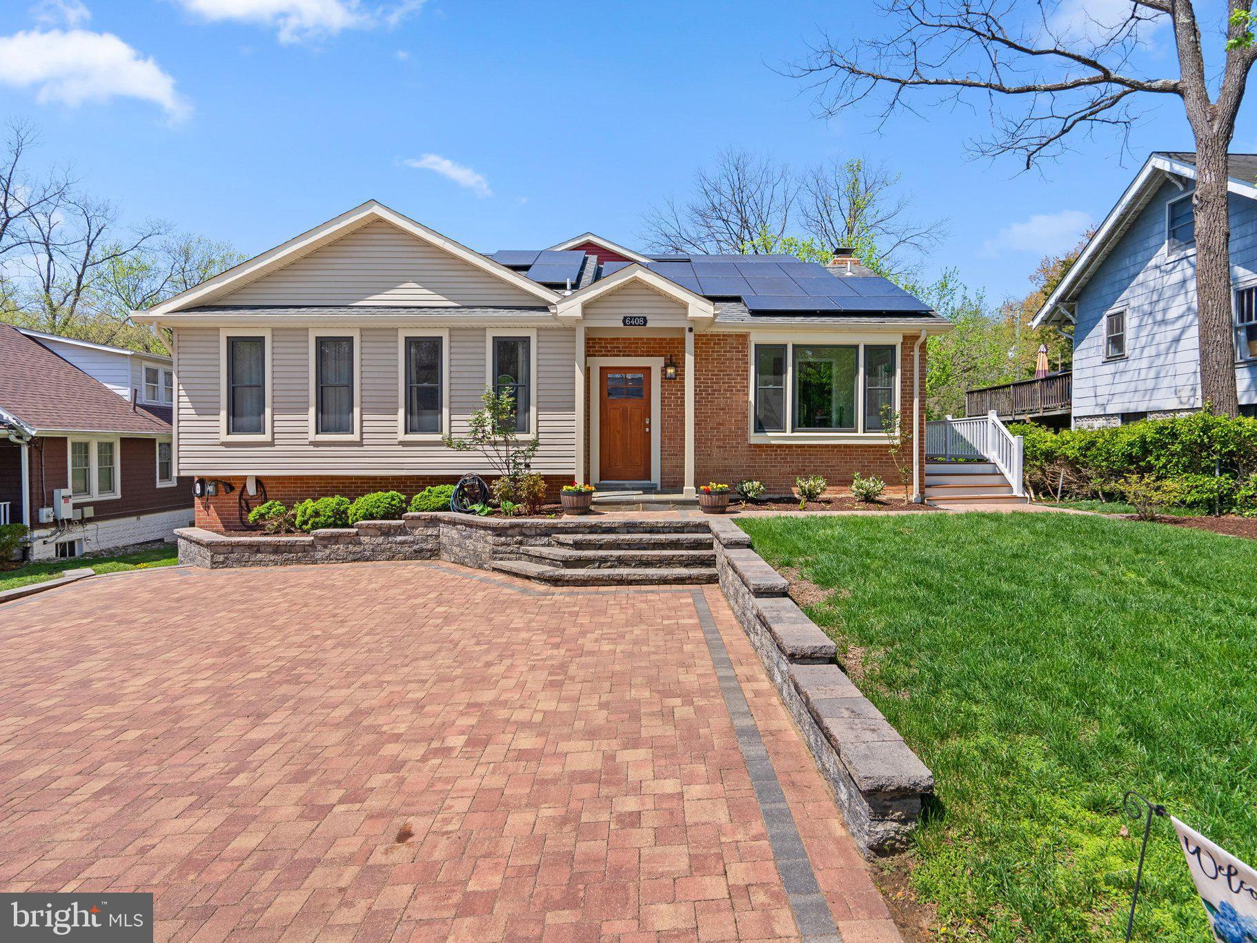 Welcome to 6408 78th St in Cabin John—a rare opportunity to own a beautifully expanded and remodeled 6BR, 4BA split-level home with 3,644 SF of thoughtfully designed living space in one of Montgomery County’s most desirable and tight-knit communities. Renovated and expanded across all 3 levels in 2015 (adding 1,400+ SF), the home features an open floor plan with a gourmet kitchen, breakfast nook, and living room that opens to a wraparound deck and large, flat backyard.
The main level offers 3 bedrooms, including the original ensuite primary bedroom—perfect for flexible one-level living or guest accommodations. The top-level primary suite includes a spa-like bath with soaking tub, dual vanities, and separate shower. All bathrooms, windows, and doors were replaced in 2015.
Additional highlights include hardwood floors on the main level and primary suite, a spacious walkout lower level with rec room, two bedrooms, and generous storage. The property also features a 3-car driveway with the potential to fit up to 5 cars—ideal for entertaining or multi-car households.
Green energy upgrades include a hybrid water heater with Rheem booster, solar array (10.6 MWh/year), dimmable LED lighting, two EV chargers (Tesla + Level 2), upgraded electrical panel with monitoring system, and a hot water recirculation pump—offering an estimated $2,500/year in utility savings.
Bonus features: 2022 LG washer/dryer, surround sound systems and TVs (upper/lower levels), 6 security cameras, water leak sensors with auto shut-off, and a rare bonded membership opportunity at Palisades Swim & Tennis Club (0.5 mi). Walk to local favorites like Fish Taco, Wild Tomato, and the C&O Canal, with easy access to DC, Bethesda, and NOVA.