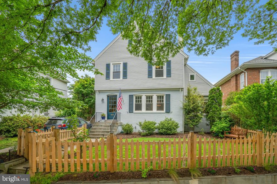 Welcome to this storybook home in the heart of Rosemont! An idyllic fully fenced front yard and stone driveway lead you into this charming circa 1933 detached colonial. This sun-drenched home features main level archways and a wood burning fireplace in the spacious living room that opens to a large dining room. Enjoy an easy flow into the kitchen that features stainless steel appliances, gas cooking, granite countertops, and quick access to the outside. The first-level sunroom makes the perfect playroom, office, or extra den. Beautiful hardwood floors continue upstairs to a large primary bedroom with a walk-in closet, 2 additional bedrooms, and a full bathroom. Don't miss the full height, floored attic, leaving plenty of space for future finished square footage! The lower level features an updated second full bathroom, a large recreation room that would make a perfect guest retreat or second living room, and a ton of extra storage. Beautifully landscaped backyard and stone patio also offers the perfect, private backdrop to entertain friends and neighbors! Mere steps from many community gathering spots such as Grape and Bean, Beach Park, Naomi Brooks Elementary School, and short walks from Old Town, Del Ray, the King St Metro, Braddock Metro, and much more - this location simultaneously exudes urban convenience and suburban space. Welcome Home!