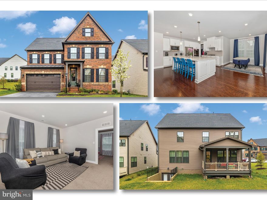 OPEN HOUSE CANCELLED! CONTRACT PENDING! This beautiful brick-front NVR Taylor model in the Oakdale School District will wow you!  The covered deck sets the tone for a backyard oasis.  You'll love that there is a main floor bedroom and full bath (perfect for in-laws), many rooms are hard-wired for internet so you don't  have to depend on wireless access.  There is a large welcome center/backpack area off the 2-car garage as well as a large walk-in pantry.  The gourmet kitchen boasts  42" cabinets, a huge island, gas cooktop and double wall ovens.   Eat breakfast in the breakfast area or in the formal dining room.  This open floor plan is great for entertaining since the kitchen overlooks the family room, breakfast area and is only steps outside to the covered deck.  Upstairs you'll find a beautiful owner's suite with luxury bath, three other large bedrooms (one with an ensuite and one with a Jack and Jill bath).  The lower level office is absolutely HUGE.  Step over to the recreation room once finished with work and relax by the TV.  A 6th bedroom and full bath round out this level.  This home truly is gorgeous with so many upgrades including wood floors on the entire main level.  There are so many amenities to this community!  Better see this one soon before someone else gets to call it home!