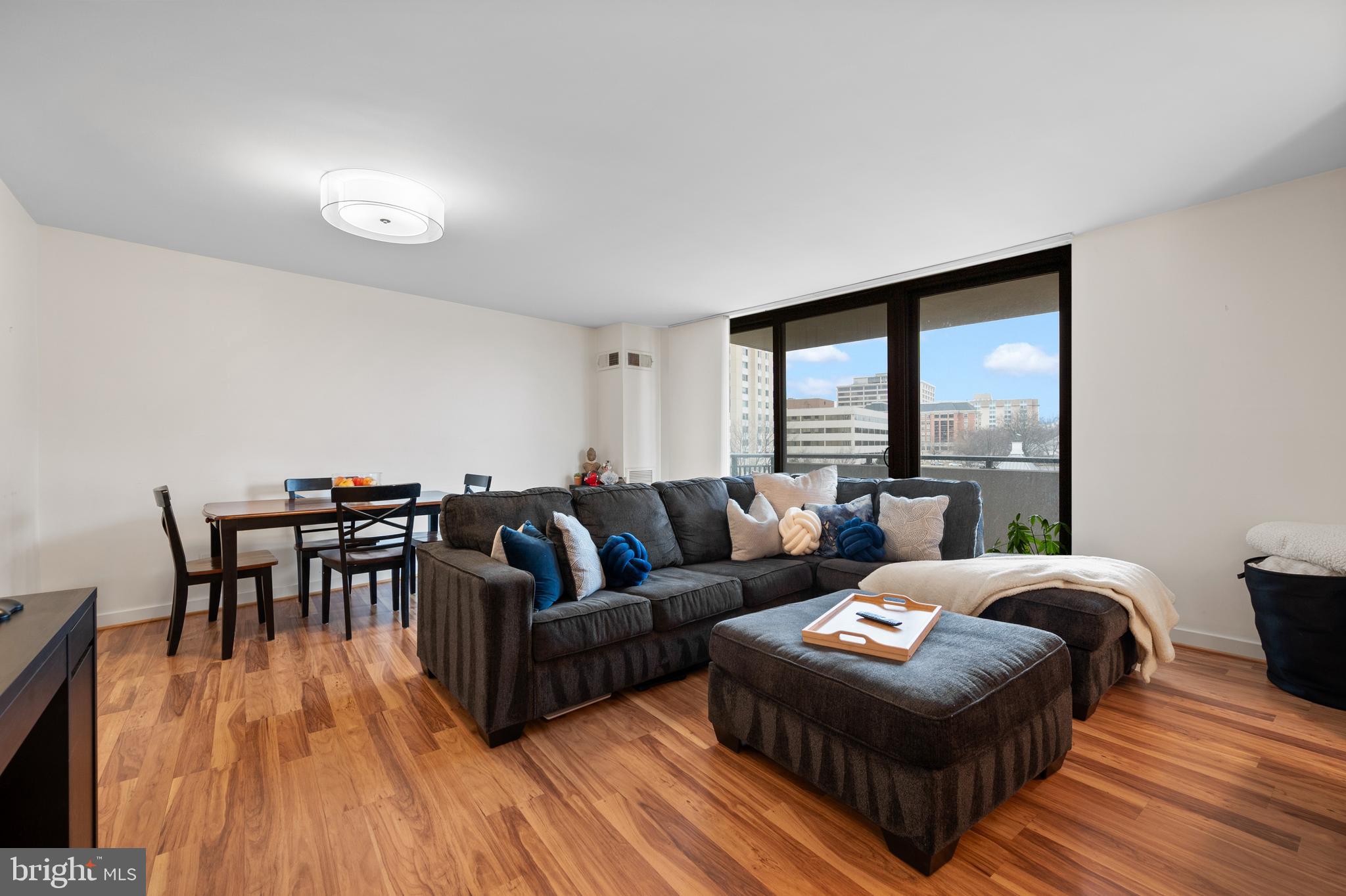 Experience luxury living in this beautifully renovated, light-filled condo in the heart of Friendship Heights. This spacious unit features a modern kitchen with sleek appliances, elegant white cabinetry, and a stylishly updated bathroom with a large tiled shower. Renovations were completed by the reputable Bray & Scarff of Bethesda, known for their high-quality craftsmanship and attention to detail. Additional upgrades include widened, ADA-compliant doorways that enhance both accessibility and the natural flow of light throughout the home.
Step out onto your private terrace to enjoy alfresco dining and take in the picturesque views—your own serene escape in the city.
Condo fees include all utilities and parking, offering both convenience and value. Residents also enjoy access to premium amenities such as a 24-hour concierge, fitness center, library, additional storage, a community/party room, and a refreshing outdoor pool—now open for the season.
Located just steps from Friendship Heights’ best shopping and dining, you'll be moments away from Tiffany & Co., Saks Fifth Avenue, Bloomingdale’s, Clyde’s, The Hunter’s Hound, and Junction Bistro & Bar. Whole Foods and Amazon Fresh are just around the corner for your everyday needs. The Village Shuttle Bus offers effortless local access, and the Friendship Heights Metro connects you seamlessly to the entire D.C. area.
Nature lovers will appreciate nearby Willard Avenue Neighborhood Park and Trail, the perfect retreat for relaxation or a stroll in the fresh air.