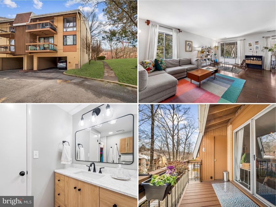 Experience refined living in this exceptional corner residence with private balcony and attached carport parking, ideally located in the coveted Village of Cross Keys community. Bathed in natural light from its premium corner positioning, this sophisticated home offers the perfect blend of elegance, comfort, and modern convenience.
   The thoughtfully designed floor plan features two generously sized bedrooms and two beautifully appointed baths. The primary suite is a true retreat, showcasing a newly renovated spa-inspired bath (February 2025) and a custom-designed closet that maximizes both style and function.
The kitchen has been enhanced with brand-new appliances (2025), seamlessly complementing the open-concept living and dining spaces—ideal for both everyday living and effortless entertaining.  A new HVAC system (July 2022) ensures year-round comfort and efficiency.
   Additional luxuries include a full-size front-loading washer and dryer in-unit, a private storage locker conveniently located on the first floor, and one attached garage parking space for ease and security.
Step outside and enjoy the vibrant lifestyle of the reimagined Village of Cross Keys—just moments from upscale boutiques, fine dining, and curated neighborhood experiences. This is elevated, low-maintenance living at its finest.  Call for a private showing!