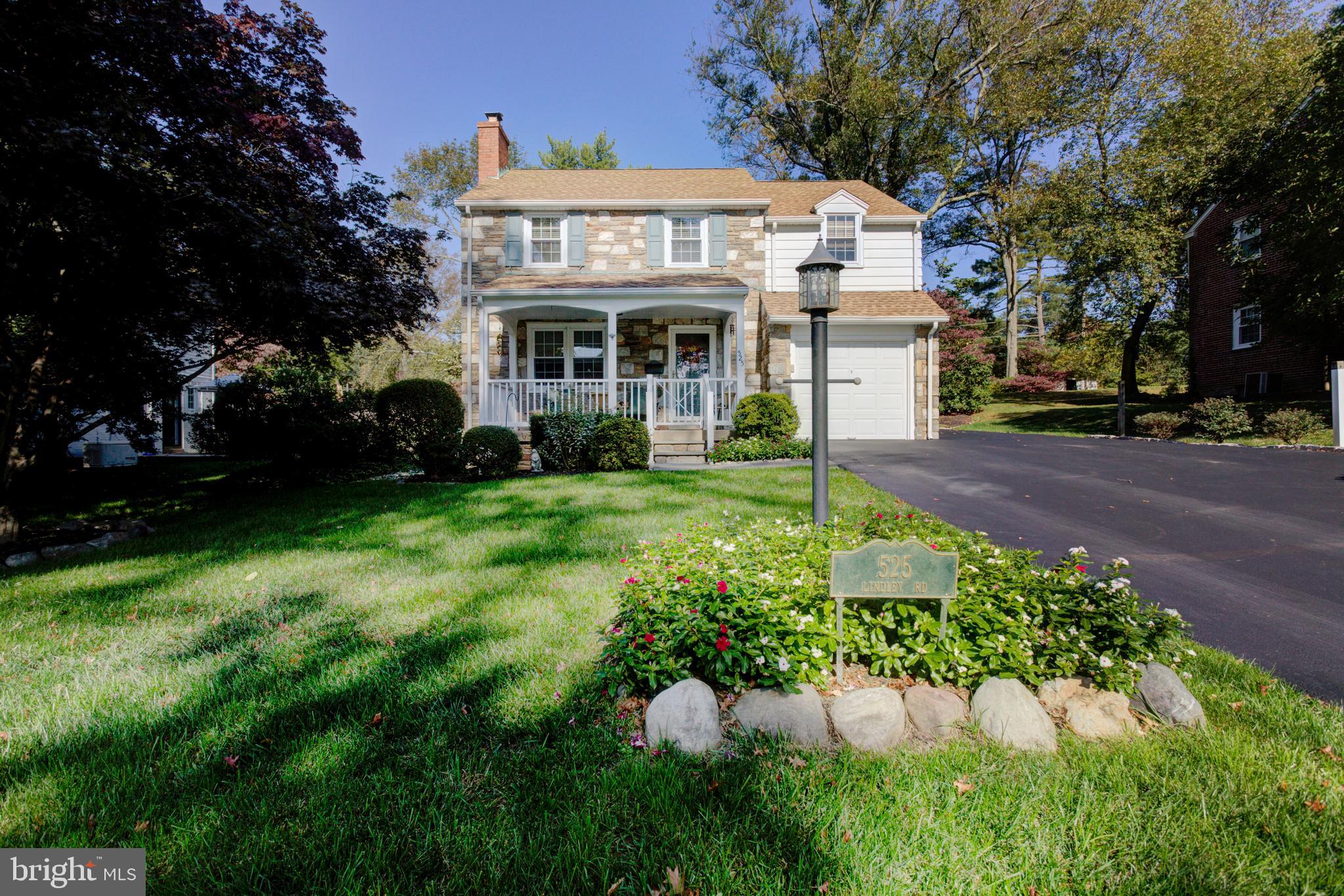 Immaculate and charming stone colonial in desirable the Twickenham Village neighborhood! This crisp and functional 3 bedroom 2.5 bath single has a lovely light filled living room with a wood burning fireplace which leads to the dining room and a spacious expanded kitchen with a powder room. Upstairs you have a hall bathroom and two bedrooms which are big enough to be Main bedrooms. One has an ensuite bathroom and ample closet space.  Mechanically this house is in tip top shape with a new roof (2018), new windows (2014), new hot water heater (2019), a newly installed Generator (2014), HVAC (2007) and all new kitchen appliances in 2020. Other wonderful features include a wood burning fireplace, a finished basement, cedar closet, central air, original hardwood floors and a one car attached garage which is perfect for a car, storage or possible expansion of the first floor.  In the back garden enjoy the manageable fenced yard with a patio and a retractable awning which creates a wonderful backyard ambiance. Quick access to all retail and restaurants and major routes including Turnpike, 309 and Septa train line. Charm, character and turn-key living in a wonderful quiet neighborhood!