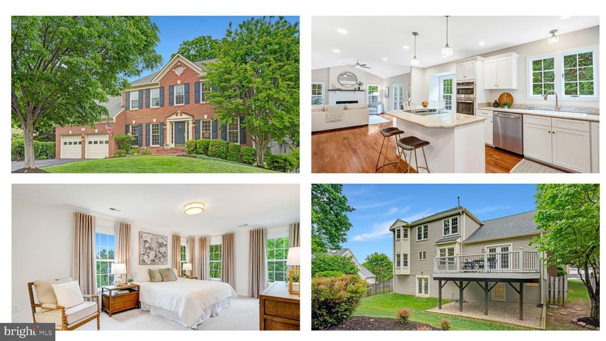 Get Mom what she really wants this weekend--an exquisitely updated, 5 bedroom, 4.5 bath colonial in sought after Barrington.  The main level of this special home is both spacious and elegant.  The foyer, with hardwood floors, opens up to the main-level office on the left hand side which features a wall of custom built-in cabinetry and floor to ceiling windows.  On the right side of the foyer, you'll find the hardwood floors continue through the bright, window-filled living room and into the dining room.  I love the dining room wallpaper and molding details and the chandelier is stunning.  Moving through into the kitchen of this home, you'll find a nicely designed workspace with more beautiful features--stone counters, tons of cabinetry, bar area with sink, double oven/microwave combination, island with seating, eat-in kitchen table space, and more.  The kitchen opens to the family room with striking fireplace, vaulted ceilings, and hardwood floors.  The main level laundry, powder room, and access to the large deck complete the main level of this home.  Let's go upstairs!  The upper level bathrooms, recently renovated, are exceptional.  The primary bathroom includes a large walk-in shower, 84" vanity, double medicine cabinets, and custom tile work.  The hall bath is just as beautiful with stylish tile work, new vanity and medicine cabinet, fixtures so soft and stylish you will want to caress them (maybe that's just me) and great lighting.  If you have great bathrooms, it's nice to have great bedrooms and there are four of them up here!  The lower, walk-out level of this home is just as compelling as the upper levels with large, open spaces to spread into, a full bath, wet bar area with lots of storage, and a 5th bedroom or office space.  Wander out to the yard and you'll find a lush green lawn, beautiful landscaping, and lovely trees.  This home has an irrigation system so you'll have no trouble keeping up with this yard!  Tucked into one of Northern Virginia’s most beloved communities, Barrington is known for its strong sense of community and vibrant neighborhood lifestyle. Residents enjoy a calendar full of events throughout the year—from holiday celebrations and pool parties to an active swim team and community gatherings. The neighborhood also offers direct access to the extensive Fairfax County trail network, with scenic paved paths leading to Burke Lake Park, Lake Mercer, and South Run Recreation Center.