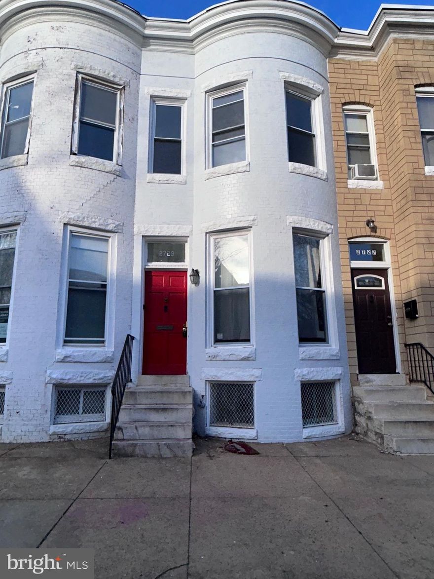 Priced to sell! Welcome to this charming brick-front rowhome featuring a classic bay-front design that brings in tons of natural light. Whether you’re a savvy investor looking to add to your portfolio or a first-time homebuyer, this property offers incredible potential at an affordable price point.

 Open-concept main level with spacious living and dining areas, high ceilings and half bath. The layout flows seamlessly into a generously sized kitchen with ample cabinet space, modern backsplash and is ready for your finishing touches. Upstairs, you’ll find comfortable bedrooms filled with natural light, while the full bathroom offers a functional layout with room for cosmetic updates to truly make it your own. 

With just a little TLC, this home can be transformed into a beautiful primary residence or a strong rental investment. Perfect for buyers looking to customize their space or investors seeking their next project