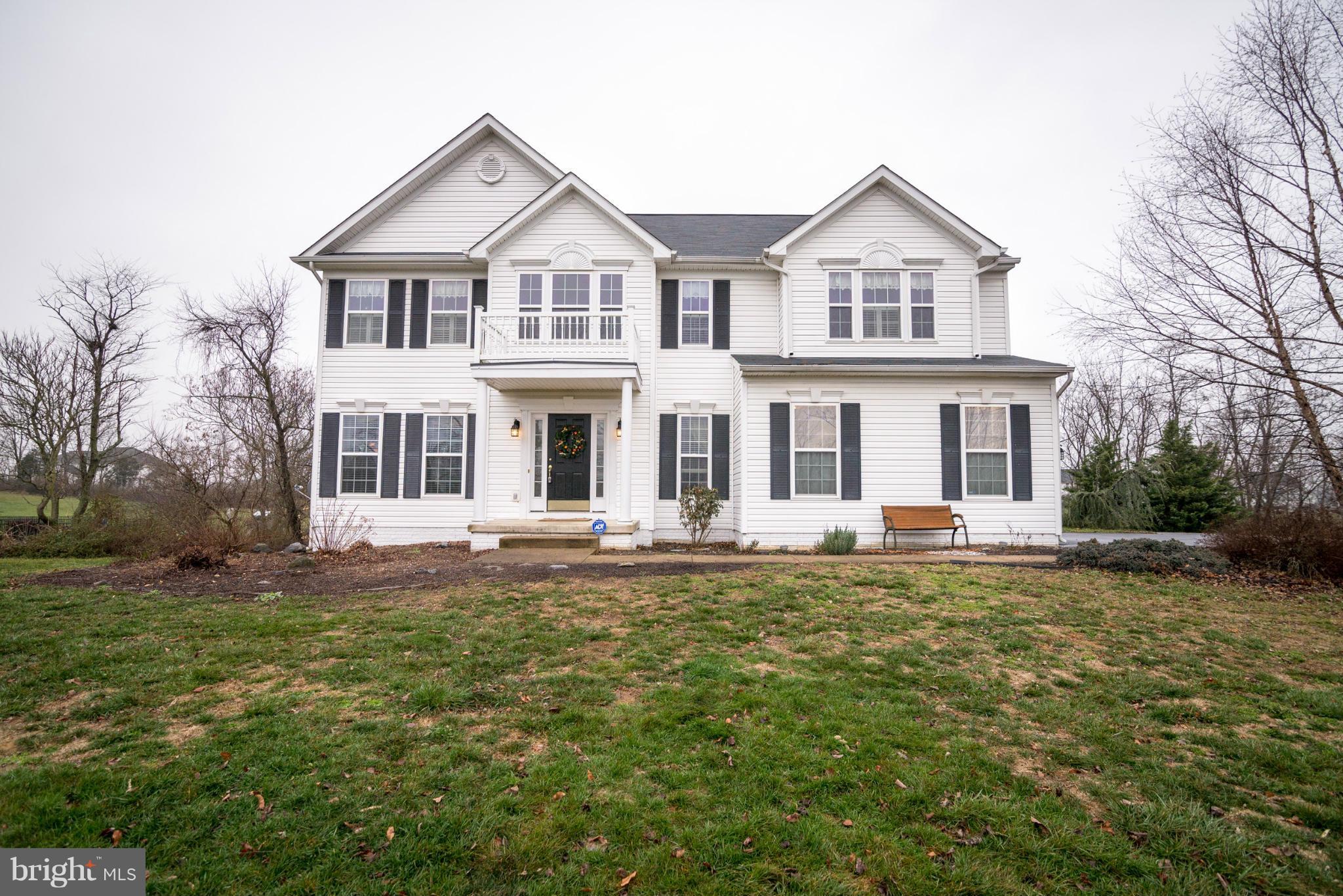 Stunning 4 Bedroom 2 full bath Colonial on over 1+ acres in highly desirable subdivision. Large master suite with attached master bath with soaking tub and standup shower. Two car side loading garage. Fully finished basement walkout basement with storage room and rough in's for future bath. If you like to entertain then the deck is perfect. It's HUGE. Shows Great. Call now to set up showing.
