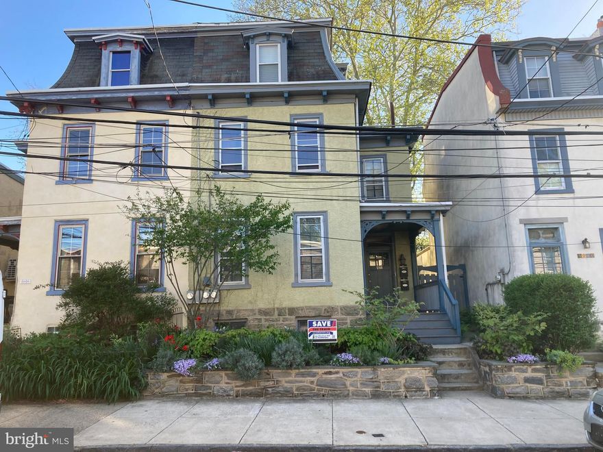 Beautifully maintained victorian era two (2) family residence. 
 Would also make for an excellent "owner occupied property".  The first floor-one bedroom apartment with private back yard and basement/laundry access is unoccupied and available for such purposes.  All licenses and certification requirements up to date. Legally zoned for multi family use.  Circa late Nineteenth Century construction. Uniquely designed two (2) family residence.  Complete with original random-width with yellow/golden pine flooring throughout. Crown moldings and original wood trim and doors all throughout much of the building. Entrance foyer for both units. First (1st) floor unit is well configured with a large light-filled living room with magnificent oversized windows, ceiling crowd moldings and medallions. Large private sunny bedroom with original architectural details and three  elegant enormous windows. Modern stylish tile shower/bath. Eat in kitchen with rear entrance to the private fenced yard. Extra bonus-exclusive use of the basement (entrance in the apt.) with newer washer/dryer units. 2nd floor apartment is a spacious bi-level 2 bedroom with an ample size eat in kitchen and snappy modern tile shower/tub bath. All original pine flooring and wood moldings-trim-doors as well. 1st floor unit has just been spruced up and newly painted, including a fresh coating in the  basement area- perfect for an owner occupant or the tenant of your choosing.  1st Floor unit has private exclusive use of the rear yard and basement.
2nd/3rd floor bi-level unit is currently rented to a long time excellent tenant paying $1250 on a new one year lease. Low operating expenses on this building. Owner  pays RE Taxes, Insurance, cold water/sewer and a small Philadelphia trash tax. Turn key ready for the savvy investor or owner occupant. Easy to show with 24 hour notice.