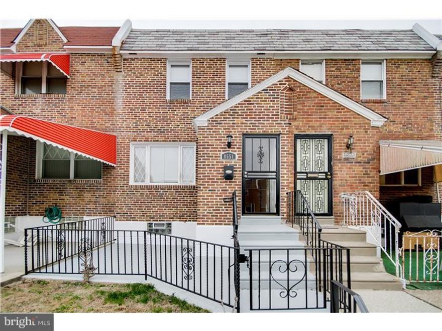 Beautiful 3 bedroom, 2 bathroom home, located in the Philadelphia School District. Completely redone, and updated all the way from inside out, not one expense was spared! Starting before you even enter the home, you will see a brand new walkway, front patio, fence, and front door. The entire home has been redone from the floor all the way to the ceiling: brand new hardwood floors, freshly painted walls, crown molding, to even recessed lighting. On the first floor when enter this updated home is a spacious living room, followed by a formal dining room complete with chair rail molding and a chandelier. Right off the dining room is the brand new kitchen with stainless steel appliances, wood cabinetry, granite countertops, tiled backsplash, and tiled floor. On the second floor are 3 completely redone bedrooms with brand new hardwood floors and fresh paint. This home also has a finished basement complete with freshly painted walls, new carpeting, and recessed lighting perfect for entertaining.