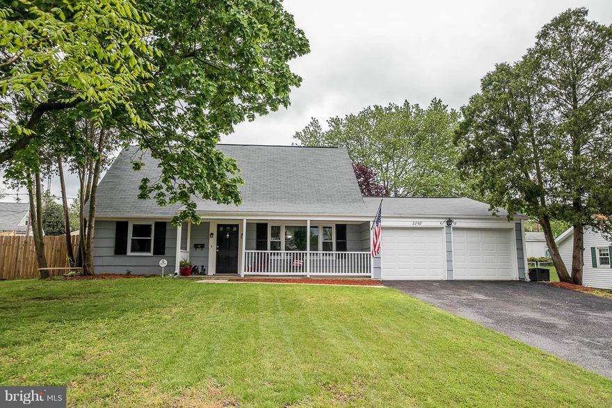 Stunningly renovated cape cod! Granite counters & vanities! Upgraded s/s appliances! Hardwood floors throughout! Spacious BRs! 2 yr old HVAC & roof! Recessed lights! Laundry room w/storage! Screened patio & front porch!  Fenced yard! Double garage! No HOA fees!... Near Bowie Town Center, restaurants, theater, park-n-ride lot, Allen Pond, Baysox Stadium, major highways!