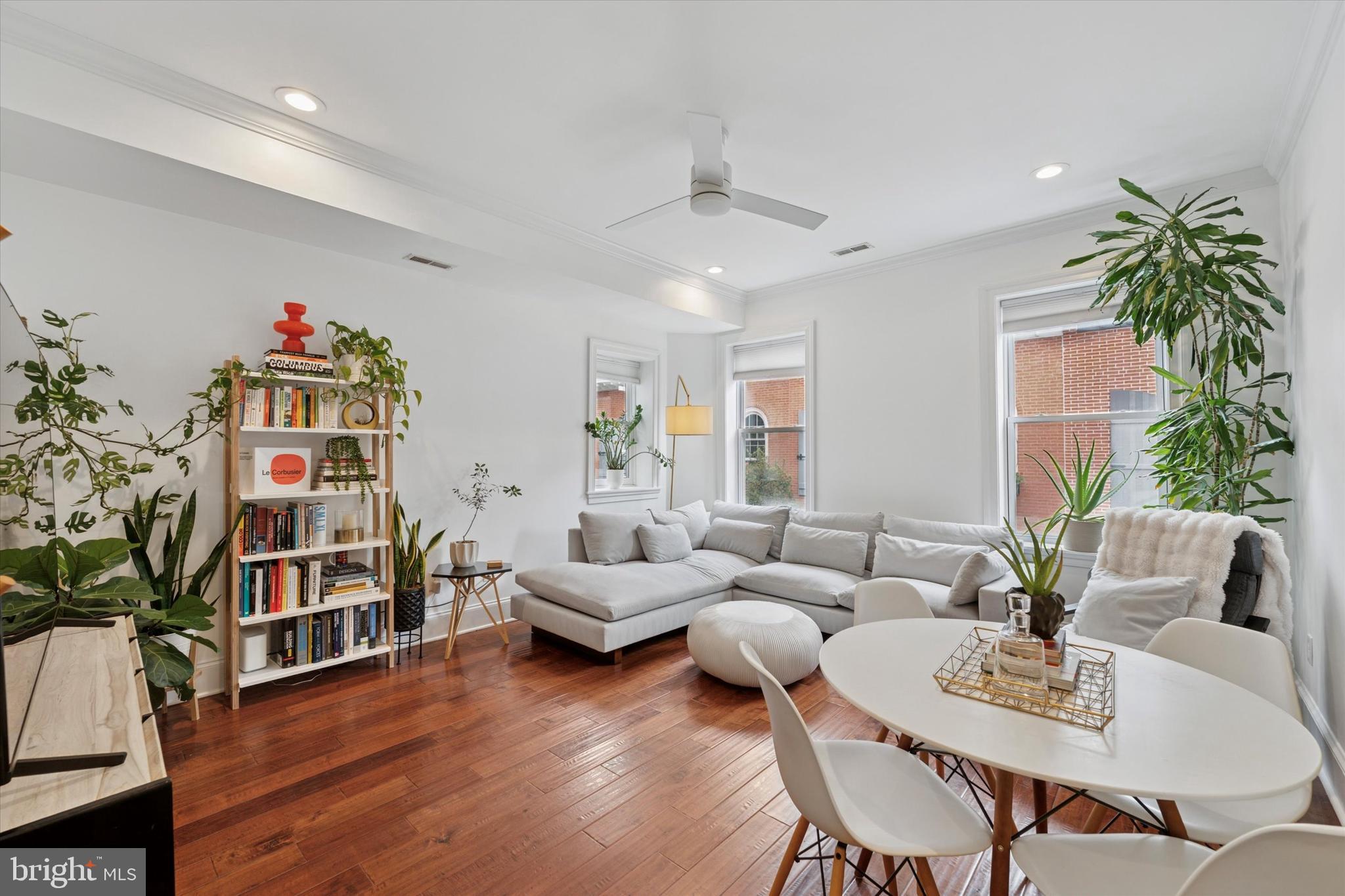 Welcome to 327 S. 17th Street, a beautifully updated bi-level condo offering the perfect blend of charm, character, and modern convenience. Tucked away on the picturesque and hidden S. Chadwick Street, this home greets you with a private entrance that immediately sets it apart. Inside, you’ll find a thoughtfully designed layout with two spacious bedrooms and two full bathrooms, creating the ideal balance of shared and private spaces.
The main level features an open and airy living area with large windows that bathe the space in natural light, flowing seamlessly into the sleek, modern kitchen—complete with updated cabinetry, countertops, and appliances. A full bathroom on this level adds convenience for guests. Upstairs, you’ll find both bedrooms, including a serene primary suite and a beautifully renovated bathroom.
Just off the primary bedroom, step out onto your private deck—an intimate perch among the treetops with picturesque views of Rittenhouse Square’s surrounding architectural gems. It’s the perfect spot to enjoy your morning coffee, unwind after a long day, or simply soak in the beauty of the city from above. With updated finishes throughout, a smart bi-level design, and a location on one of the most charming streets in Center City, this condo is a rare find that offers both style and tranquility in the heart of it all.