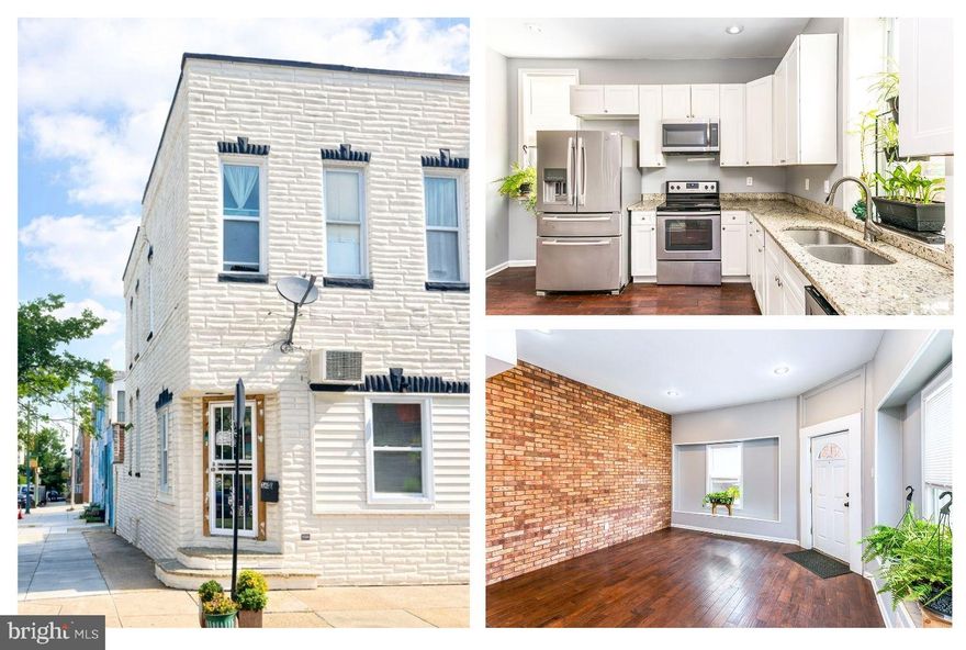 Welcome to your future home! 3400 Mount Pleasant Ave is where a beautifully renovated three-level home meets an unbeatably convenient location is vibrant Highlandtown. This end-unit home flaunts an open layout, modern finishes, and a prime location! Best of all, the layout makes this house suitable for a variety of living situations! Crossing the threshold, you’ll be wowed by the open concept main level, its abundant natural light, warm wood floors, iconic exposed brick walls, and recessed lighting. Towards the back of the home, the gourmet kitchen is a chef’s dream with its expansive granite countertops, extensive cabinet storage, and stainless steel appliances. Step beyond the rear door to an exceptional, private, fenced rear patio with overhead pergola – a true oasis within the City and the perfect place to dine al fresco or enjoy the fresh air! Upstairs, a generously sized Primary Suite with private bathroom flaunting a standing shower and modern vanity will exceed your expectations! A sizable second bedroom, full hall bathroom, and a flexible space between the rooms offers endless possibilities – a cozy sitting area, home office, or space for your Peloton. The finished basement boasts additional living space with a bonus room, half bath, and laundry facilities. Use this for storage, a home theater, guest quarters – the sky’s the limit! What makes 3400 Mount Pleasant Ave even more desirable? Its ultra convenient location! It’s on a bus route and just .3 miles to sprawling Patterson Park—complete with walking paths, tennis courts, ballfields, a skating rink, lake, swimming pool, and year-round events! You're also just 1.2 miles to Canton Crossing with Harris Teeter, Target, Merritt Athletic Club, and a wide array of shopping and dining options. Commuters will love the easy access to I-95, 695, and 895. This home truly checks all the boxes! This home has two electric meters.