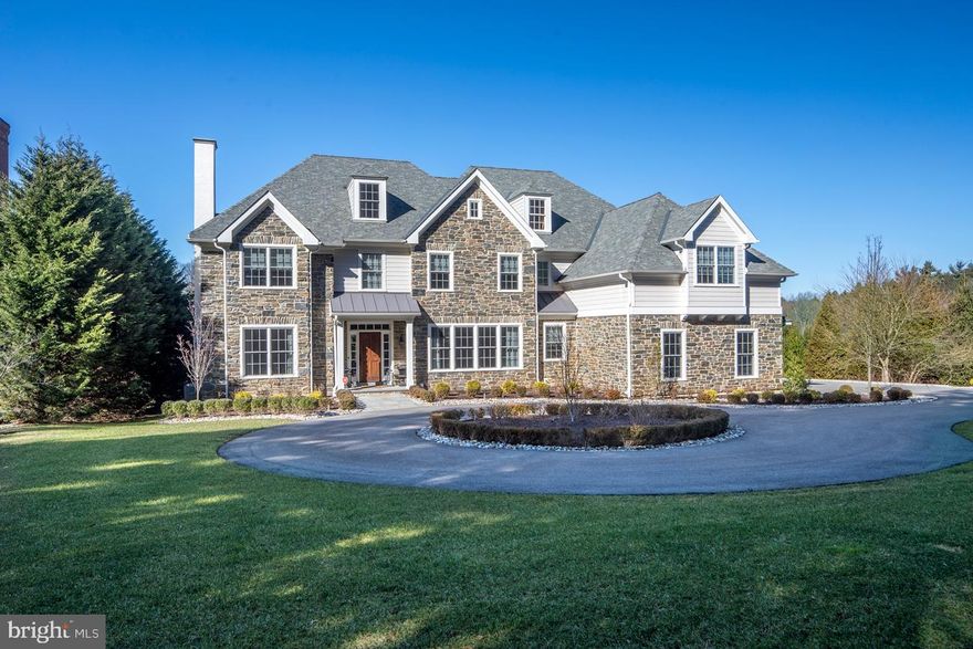Custom beauty by Pennstone Homes, built in 2017 to the highest standard of quality, on nearly an acre of picturesque grounds in prime Gladwyne. This 6 bed, 4.2 bath transitional-style gem in the sought-after Fenimore development is completely move-in ready and feels like brand new! It s an elegant, easy-to-live-in family home that also offers a great flow for formal indoor-outdoor entertaining. Very spacious for any need or occasion, yet exudes a warm, intimate feel that s just as perfect for relaxing times. The setting is premier, positioned far back from the road, screened by mature trees from the original farm. Live amidst an upscale community, on your own quiet, private grounds complete with spectacular rear views and sunsets as your daily pleasure. Stunning vistas stretch over acres of Fennimore open space; and adjacent are the Bridlewild trails, accessible from the common area. A hemlock tree-lined driveway, circular drive, striking fa ade with custom natural mica stone blend, and 3-car garage with wood carriage-style overhead doors heighten curb appeal. Two generous stories plus a walkout lower level are appointed with the finest designer finishes, site-finished oak hardwoods, custom millwork, fireplaces & impeccable details. The classic Main Line Colonial living/dining floorplan is modernized with an expansive open kitchen/breakfast room/family living area sought by today s buyer. Premium cabinetry, white quartzite countertops, subway tiled backsplash, Sub-Zero, Wolf & Bosch appliances, butler's pantry with wet bar & big pantry-workstation with built-in desks & cabinetry punctuate the chef s quarters. Gather & relax in the light-filled coffered ceiling family room, and read or work in peace in the office. Ultra-convenient & lovely is the large mudroom off the family entry with built-in bench & cabinets. There s a retreat for everyone upstairs as well with a vaulted master suite, his & her custom closets, luxurious bath with soaking tub & thermostatic spa shower, 4 additional bedrooms with plush Masland carpeting, 3 full baths & huge recreation room or 6th bedroom. Living continues on the walkout lower level with 9  ceilings, multipurpose space & plumbing for a full bath. State-of-the-art 4-zone HVAC, gorgeous yard with flagstone patio & desirable location take it over the top! Just minutes from top Lower Merion schools, highways, trains, parks, walking trails & more. Close to Shipley Fields & the Village of Gladwyne, and a short ride to Center City & the airport.