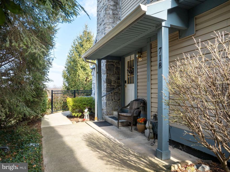 Welcome to this well-maintained end unit condo, nestled in the highly desirable Tussey View Estates Condominium community!  This charming, traditional-style condo offers 3 bedrooms, 2 full bathrooms and attached one car garage.  Upon entry, you’ll be greeted by beautiful high vaulted ceilings that create a spacious and airy ambiance, complemented by a gas-burning fireplace and new wall mounted LG 65” OLED TV included in the sale of the home.  The open floor plan seamlessly combines the living area with a designated dining room, offering a cohesive living experience with ample natural light streaming through the large windows and French doors opening to the patio with views of the mountains and Beaver stadium!  The well-equipped kitchen has brand new quartz countertops, new stainless steel sink and new refrigerator.  Enjoy the convenience of first-floor living with an expansive owner's suite, featuring an ensuite bathroom and a spacious walk-in closet located off the main hallway.  Upstairs offers two more additional bedrooms, full bathroom, and linen closets.  The spacious, unfinished basement offers a new washer and dryer and abundant storage and usable space for unlimited possibilities – home gym, playroom, hobby area, game room, etc.  Recent upgrades to this meticulously cared for home include new HVAC system, electrical, plumbing, security system and insulated garage door, opener and keypad.  Ideally located in State College, this condo is just minutes away from PSU, YMCA, parks, restaurants, grocery stores, public transportation and more. The low condo fee covers exterior maintenance, common area lawn care, snow removal, trash, recycling, water, sewer, and cable, providing a hassle-free living experience. You deserve to start out 2026 with this must-see property and make it yours today!