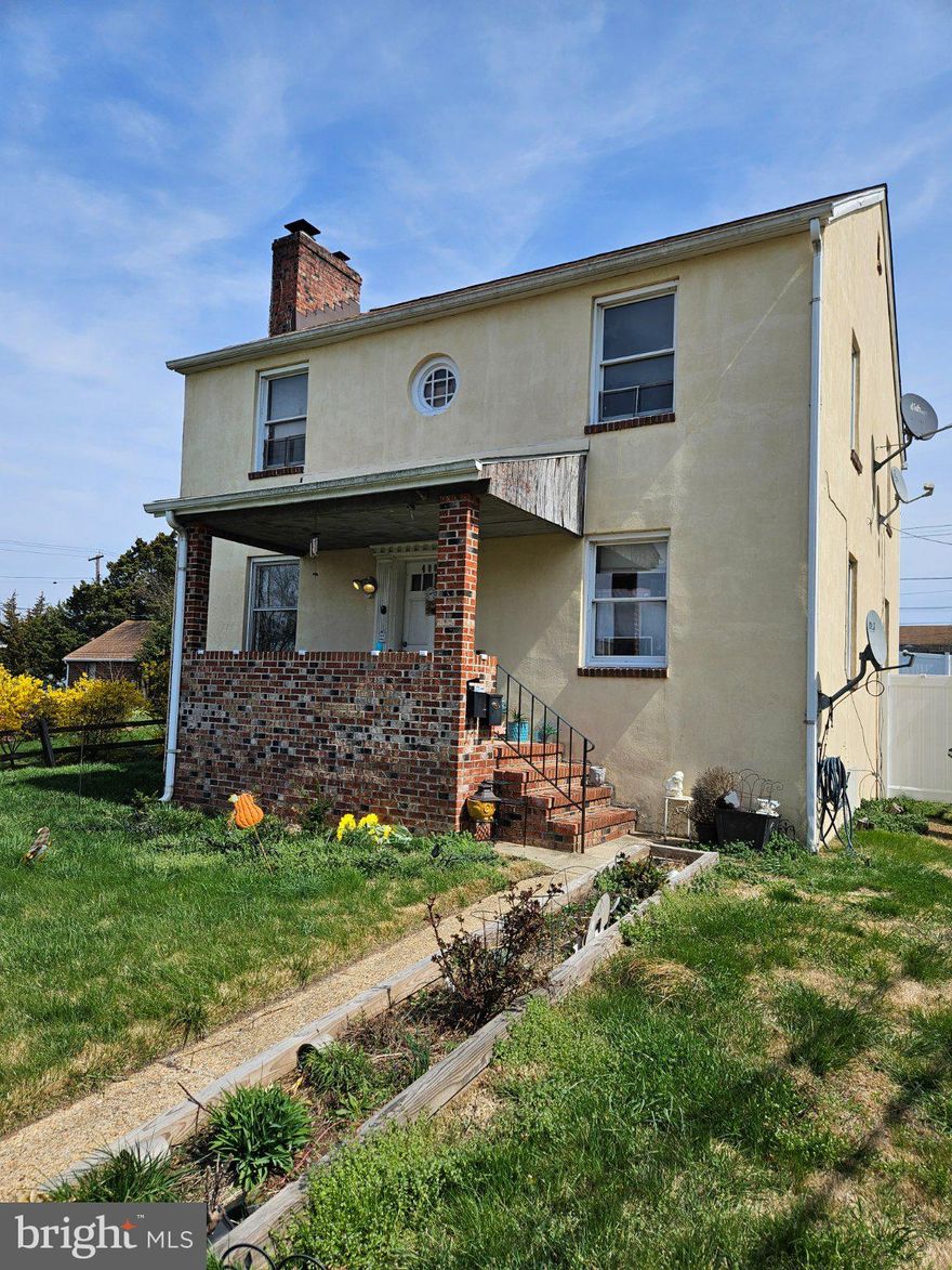 This large detached stucco and brick home boasts a total finished area of 1,800 sq. ft., providing ample space for 2 separate units. Each unit has their own electric and gas meter along with separate hot water heaters. Unit 1 comprises the first floor and full basement while Unit 2 is located on the second floor. Fully fenced rear yard with potential for adding parking with access from the alley. Interior highlights include durable wood flooring and decorative fireplaces. Both tenants are on month to month leases and are agreeable to staying. Property is in good overall condition however it's being offered as-is. The potential exists to do minor upgrades and increase rents or even perform a rehab and convert the home to single family.