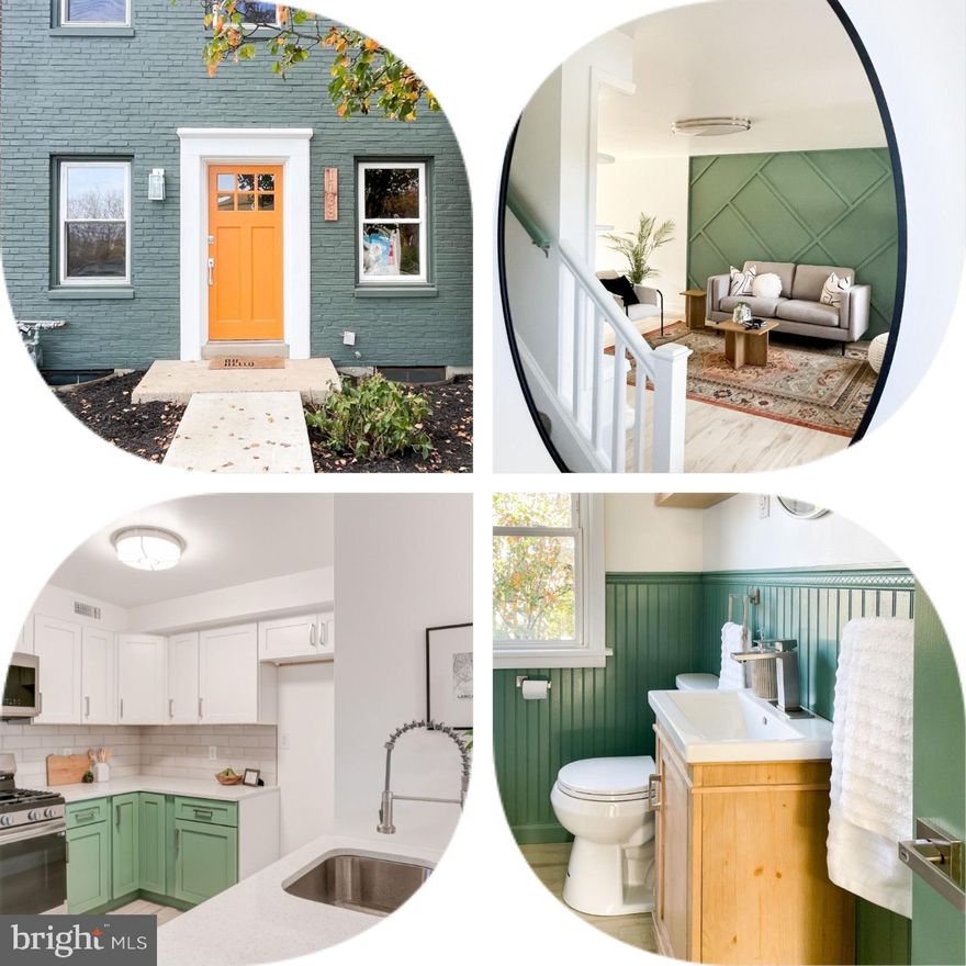 ARE YOU LOOKING FOR A RENOVATED HOUSE WITH NO GREY ??  Check out this beautifully upgraded home with natural earth tones, TONS of natural daylight , Open living space , 2 Tone kitchen design with Quartz counter top & waterfall edge, Breakfast bar and Stainless Steel Appliances , NEW 1st Fl Half Bath so guest can stay out of your bedroom areas , Spacious Primary Bedroom w/ 2 closets, Covered back porch to relax on , Walk out basement could easily be finished into additional living space , Off street parking and MUCH MORE !