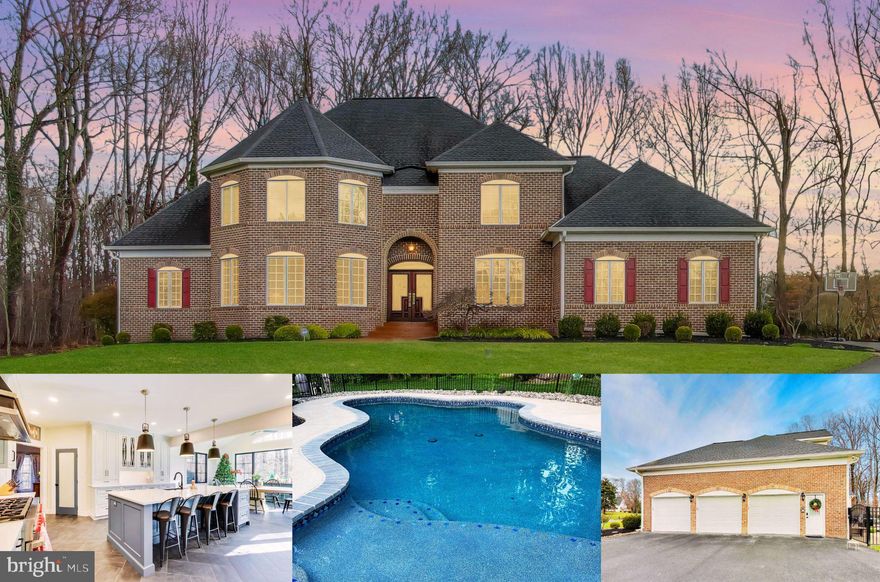 Professional photos coming Monday!  This exceptional home is beautifully situated on a private .94-acre cul-de-sac lot in the highly desirable Saint Stephens Estates and offers luxury upgrades at every turn. From the moment you arrive, the setting and scale of this property set it apart.

Step inside through the welcoming hardwood foyer, where you are drawn into the sunken living room featuring hardwood flooring and a cozy gas fireplace—an inviting space for relaxing or hosting guests. Just off the foyer, a private office with French doors and recessed lighting provides a quiet, dedicated workspace or study.

Continue down the hardwood hallway to the formal dining room, perfectly positioned at the rear of the home and highlighted by a bright bay window that fills the space with natural light. To the left, the fully renovated gourmet kitchen (2024) is truly the heart of the home and a chef’s dream. This stunning space features Quartz countertops and an expansive center island equipped with a paneled dishwasher, built-in microwave, and paneled refrigerator and freezer drawers. An abundance of custom cabinetry offers exceptional storage, including soft-close doors, glass-front cabinets with integrated lighting, built-in spice racks and drawers, and under-cabinet lighting throughout.

Top-of-the-line appliances elevate the kitchen even further, including a paneled Jenn-Air refrigerator and an impressive 8-burner gas Wolf range with dual ovens. A spacious walk-in pantry with custom built-ins completes this thoughtfully designed space. Just beyond the kitchen, the bright breakfast area is surrounded by windows and glass doors and is further enhanced by new dual skylights, creating a light-filled space perfect for everyday dining.

The main level also offers a separate family room with new carpeting, along with a convenient powder room and an upgraded mudroom with direct access to the side-loading three-car garage.

Upstairs, the expansive primary suite serves as a luxurious retreat, featuring hardwood floors, a vaulted ceiling with ceiling fan, and a beautifully remodeled ensuite bath (2023). The spa-like bathroom includes dual walk-in closets with custom organizers, tile flooring, a granite dual-sink vanity, a sleek doorless shower, and a stunning freestanding soaking tub.

Down the hallway are three generously sized bedrooms, each offering neutral carpeting, large closets with built-in organizers, and ceiling fans. A remodeled full hall bathroom (2021) serves these bedrooms, along with a conveniently located laundry room that was also updated in 2021. An additional spacious bedroom with a vaulted ceiling provides flexibility for guests, a second office, or a bonus room.

The finished lower level expands the living space even further, featuring a large recreation room with neutral carpeting, wall sconce lighting, and a built-in bar with a wet bar—perfect for entertaining. This level also includes a dedicated exercise room and an updated full bathroom, making it ideal for both relaxation and functionality.

Outside, the backyard is a private oasis. Enjoy the saltwater in-ground pool, recently re-tiled and replastered in 2023, along with a spacious paver patio perfect for outdoor dining and entertaining. All of this is set on a beautifully landscaped .94-acre lot, offering privacy and space rarely found.

Additional notable updates include a new roof (2021) and new Pella windows on the rear exterior (2023), providing peace of mind and enhanced energy efficiency. This remarkable home seamlessly blends luxury, comfort, and thoughtful updates in an unbeatable setting.