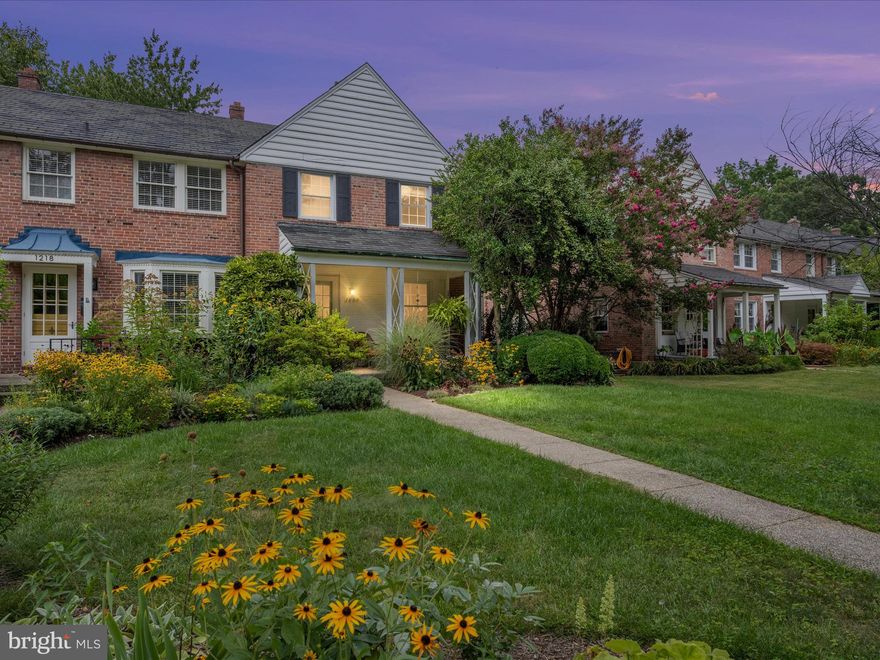 OFFER DEADLINE:    MONDAY 9/22/25 12 PM
| Welcome to 1220 Northview Road, an all-brick end-unit townhome in one of Baltimore’s most celebrated neighborhoods, Original Northwood, a nationally recognized historic district designed in the late 1930s by renowned Roland Park Company architect John Ahlers. Inspired by the English Garden City movement, Ahlers created a community of winding streets, mature trees, and timeless homes that blend seamlessly with their natural surroundings. Today, Northwood stands as one of Baltimore’s most picturesque and enduring neighborhoods.
This home captures that vision with its classic colonial façade, inviting wraparound porch, and warm interior details. Sunlight streams through the bay window, highlighting gleaming hardwood floors and original millwork. The dining room flows naturally to the galley-style kitchen, which opens to a private brick patio framed by lush landscaping, an outdoor extension of your living space.
Upstairs, three inviting bedrooms offer comfort and charm. The finished lower level adds versatility, making it perfect for a home office, workout area, or media room, with ample space to adapt to your lifestyle. 
Located just minutes from Johns Hopkins University, Morgan State, and Downtown Baltimore, this home offers the perfect balance of historic charm and modern convenience, all within a community celebrated for its design, easy access to shopping, and storybook setting.