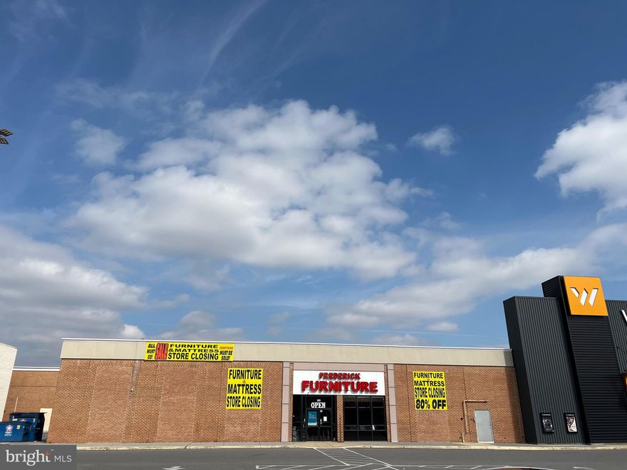 Located within the heart of the City of Frederick. District 40 shopping mall next to Warehouse Cinemas and Home Depot.
