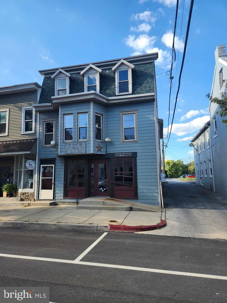 Wonderful Investment Opportunity in the Growing Town of Williamsport. Zoned TC which is Flexible and Allows for a Variety of Uses. Main Level if Approximately 1,200 Sq Ft Commercial Space with a Flexible Floor Plan. The Second Floor is a Large 2-3 Bedroom Apartment with Fresh Paint, Refinished Floors and a Large Covered Rear Deck. Metered Separately with CAC and Oil Heat on 1st Floor and EBB on the 2nd.