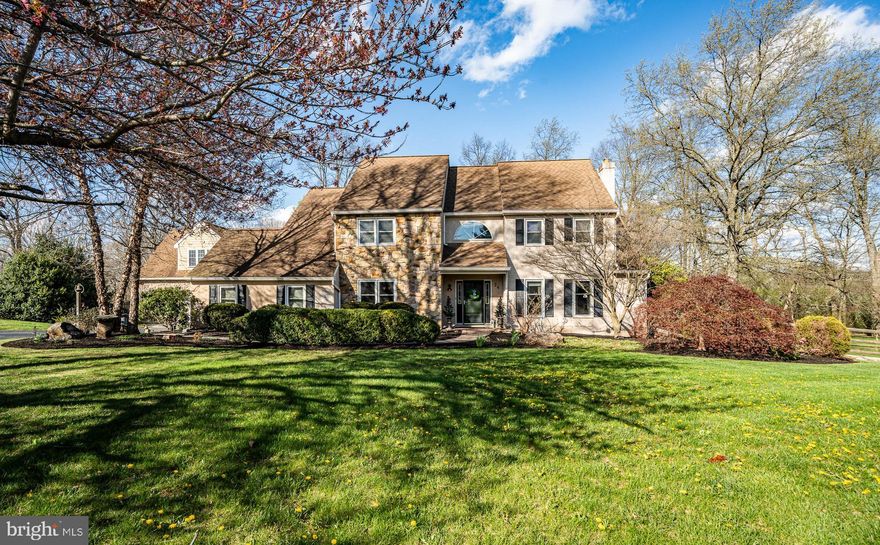 Beautifully set on one acre, sits this well constructed four bedroom, three full and one- half bath home in the sought-after Downingtown School District. You will love the private, protected views from the two-tiered rear deck and patio within the fully fenced back yard. Enjoy one of the best and most protected views in the community! This wonderful property also offers the lucky buyer a total of four Garage spaces! The bright home enjoys natural light from the numerous windows and skylights. Enter the home by way of an impressive Foyer with its soaring ceiling, custom light fixture, and an impressive staircase complete with handsome metal balusters. The Living Room has a skylight and plush wall-to-wall carpeting. The formal Dining Room features beautiful wainscoting, wood flooring, and easy access to the Kitchen. The cook in the family will love the Kitchen with its six burner Wolf stove and a pot filler spigot. The cabinets offer an abundance of storage and there is ample Quartz counter space as well as a four seat Breakfast Bar. The finished lower level is an area everyone will enjoy with its TV area, play area, and Full Bath! There is also an Office area and plenty of storage in the Utility Closets. The luxurious Primary Bedroom Suite features a spacious Walk-in Closet and an incredible Bathroom complete with an oversize shower stall with stunning tile work. All four Bedrooms offer ceiling fans and abundant closet space. In addition to the two-bay attached Garage is a separate two bay heated Garage with lots of great storage above that could easily be finished. Plus the home has a whole house backup generator. Close to Marsh Creek State Park! Nicely landscaped and conveniently located, this fine property must be seen to be appreciated!