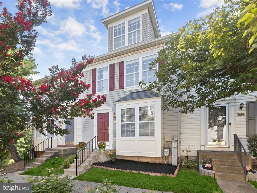 Welcome to this four level townhome featuring three bedrooms and two full bathrooms, tucked away in the desirable Cromwell Fountain community just minutes from everything you need. Step inside to a freshly painted interior in a light neutral palette that enhances the sense of space and warmth. The updated eat-in kitchen offers stainless steel appliances, granite countertops, tile backsplash, pantry, and a center island, creating a functional space for cooking and gathering. An open concept layout connects the living and dining rooms, filled with natural light and sliding glass doors that provide the potential for a future deck. Upstairs, two comfortable bedrooms share a full hall bathroom with a tub shower, while a convenient laundry room is just steps away. The private top level is devoted to the spacious primary bedroom, complete with an ensuite bathroom featuring a walk-in shower and separate soaking tub. Downstairs on the lower level, a flexible recreation room is ideal for a home office, gym, or additional living space, with direct access to the two-car rear-entry garage. Other recent improvements include a new roof in 2021. Some images have been virtually staged.