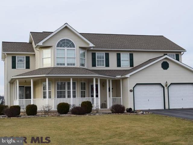 Simply Splendid in Springfield. Accept no substitutes, there's just no replacement for spacious living. This 2-story has plenty of it with 2705 finished square feet! Timeless floorplan appeals to all, generous sized rooms throughout, spacious eat-in kitchen with plenty of room to spread out while cooking & entertaining guests as well as the formal dining room. Upstairs you will appreciate the supersized master suite with walk-in closet, private full bath with jetted soaking tub, separate shower & dual vanity. The 3 additional bedrooms are all well-appointed (2 have walk-in closets), there's a full family bath & handy 2nd floor laundry room. The unfinished basement has Bilco doors, offers an abundance of storage space & is perfect for additional/future living space. Additional highlights include a welcoming wrap around covered front porch, rear covered patio & an attached 2 car garage all perfectly positioned on a .57 acre corner lot in the desirable Springfield subdivision.