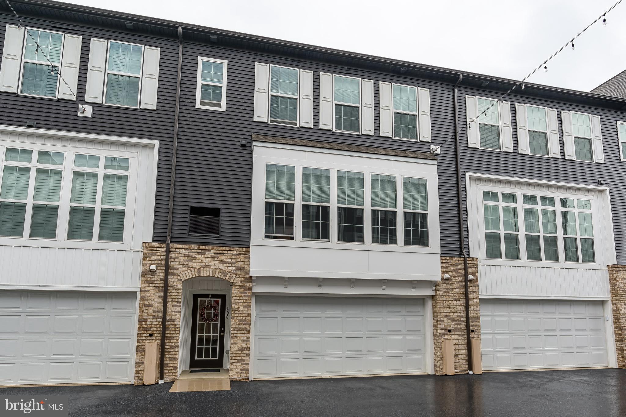Welcome to 406 Mayer Place located in the Belmont Neighborhood in Manheim Township!  This well kept unit was built in 2018.  The entry level welcomes you to an entry hallway and a two car garage.  Additionally, there is a mud room/laundry room on this level.  The main level is a open concept kitchen, family room, and dining area.  This room is bathed in natural light from the floor to ceiling windows and is the perfect area to spend quiet nights at home.  The main level also has plenty of room to host gatherings comfortably when having friends and extended family over to your place!  Upstairs has two generous sized bedrooms as well as a main hallway full bath.  The owner's suite is equipped with a double vanity sink and walk-in closet!  This unit is conveniently located centrally in Manheim Towship with easy access to Routes 30, 283, and 222!  Schedule your showing today!