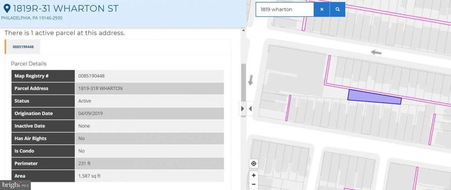 Huge flag lot available for sale adjacent to 19th Street Baptist Chrch that is being demolished - perfect for development