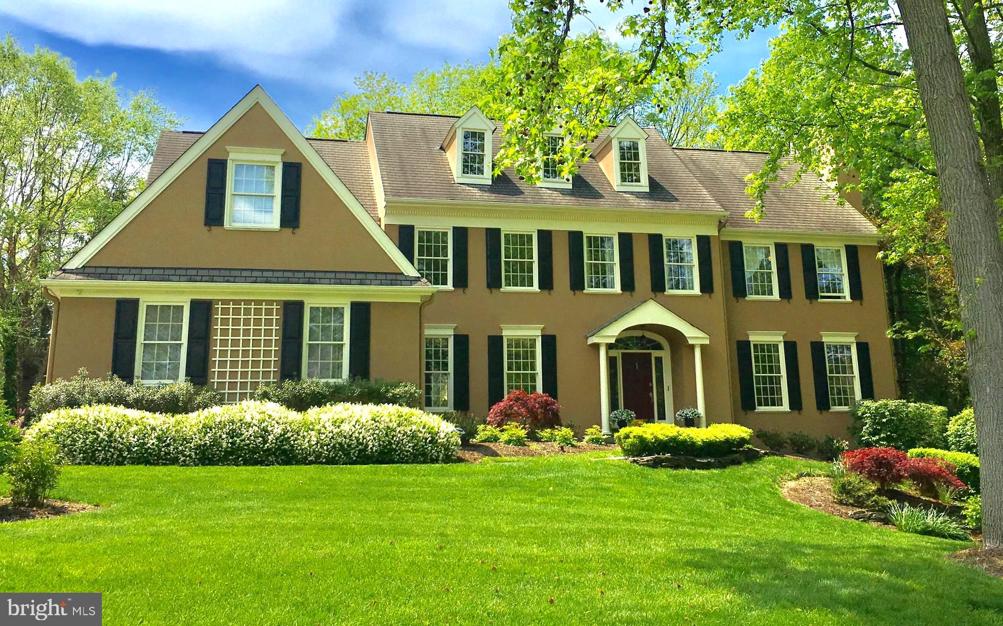 Welcome home to this beautiful colonial located in the popular Treyburn neighborhood within the award winning Tredyffrin/Easttown School District. This four bedroom five bath home has everything today's buyer is looking for: Open floor plan, cathedral ceilings, newly refinished hardwood floors, a home office, a flat backyard and a sundrenched interior all on a cul-de-sac! Upon entering the home your gaze drifts upward taking in the expanse of the two story foyer, turned staircase and second floor landing area. To the left is the formal dining room with elegant millwork of crown molding, chair rail and a chandelier medallion. To the right is the gracious formal living room with a gas fireplace, a spacious powder room and a convenient and private home office with handsome crown molding that could be converted to a first floor bedroom if desired. Perfectly situated in the middle of the home is the large family room with soaring cathedral ceilings, a gas fireplace for the family to gather round and a wall of windows overlooking the lush and private backyard. The family room opens into the chef's kitchen with granite countertops, 42 cabinets, 48 sub zero refrigerator, wolf range, thermador double oven and a bosch dishwasher. Past the kitchen, the bead boarded hallway leads you to the extra large laundry room with tons of storage, the side entrance and the perfect 3 car attached garage. The second floor offers a very generous master suite with tray ceiling, sitting room, extra large renovated bath, a huge walk-in his/her closet and a windowed bonus space beyond the closet that could be a second office, gym, or crafts room. Three additional good sized bedrooms complete this floor. One has its own ensuite bathroom and the other two share the hall bathroom. The basement offers over 875 sq ft of finished living space not included in the published square footage. This lower level features crisp bead board, a full bath and an ample unfinished area perfect for storage. This home is generously sized but not overwhelming, is tastefully appointed and conveniently located. The Chester Valley Trail is in walking distance and runs just a bit north of the neighborhood. Access to all major highways are within a half a mile and the Strafford R5 station with access to downtown is 2 miles up the road. Treyburn is a very special neighborhood of 78 homes with its own community walking path whose land was once a family farm in colonial times, a famous tree nursery starting in 1853 and was originally part of the William Penn Land Grant. Come make your own family history in this special home and neighborhood!