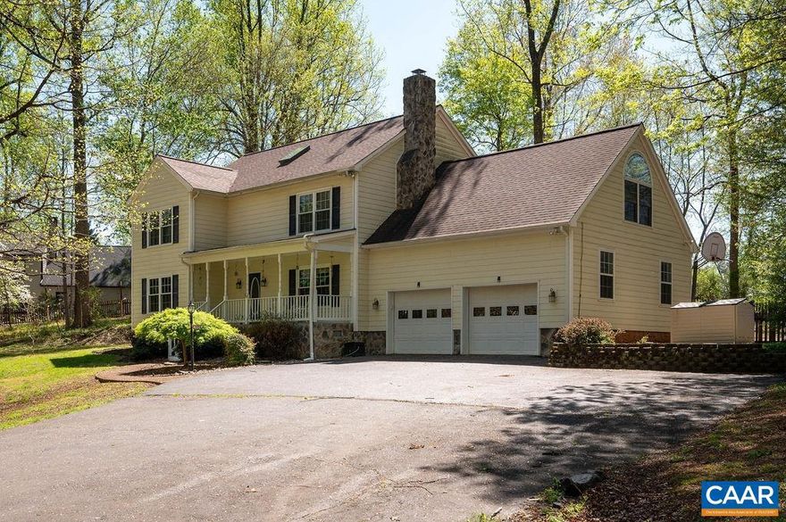 Western Albemarle...Discover comfort, privacy, and convenience in this 5 bedroom two-story home located at the end of a quiet cul-de-sac at one of Albemarle? counties most desirable locations. Set on 3 acres, this property offers room to relax, play, and enjoy nature?all while being just minutes from everything. On cool and cold days sit by the fire and enjoy a stone wood burning fireplace or entertain in the spacious living room and dining room with friends and family. The patio is perfect for grilling and entertaining during the spring, fall and summer. Numerous updates include new roof, windows, composite deck, hard-di-plank siding, HVAC. Easy commute to Crozet, UVA and downtown Charlottesville. This is the perfect blend of space and privacy in an unbeatable Western Albemarle location that doesn't come along very often.,Solid Surface Counter,Fireplace in Family Room