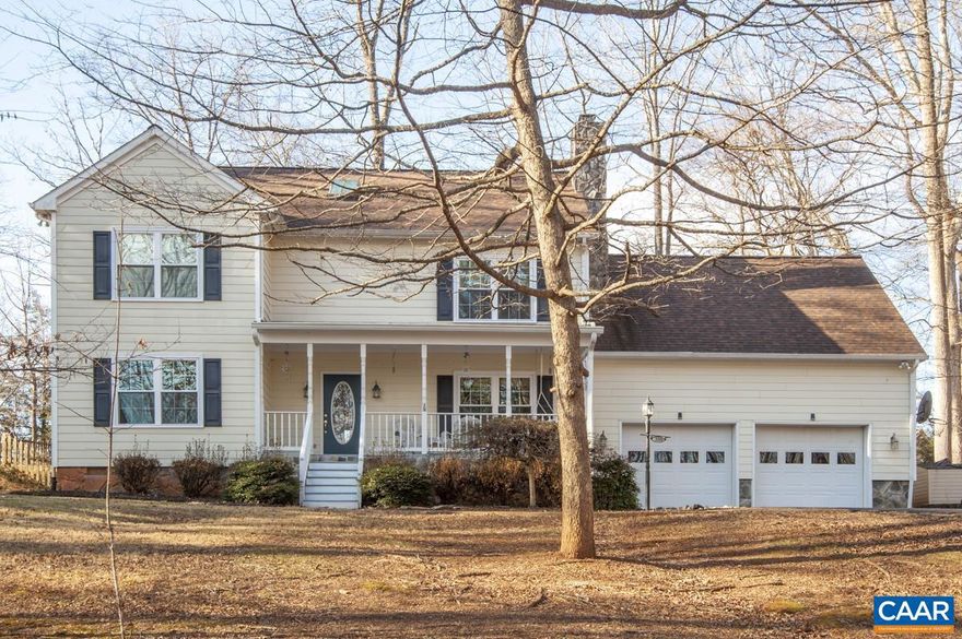 Western Albemarle...Discover comfort, privacy, and convenience in this beautifully updated 5 bedroom two-story home located at the end of a quiet cul-de-sac in one of Albemarle?s most desirable areas. Set on 3 peaceful acres, this property offers room to relax, play, and enjoy nature?all while being just minutes from everything. Sit by the fire and enjoy a stone wood burning fireplace or entertain in the spacious living room and dining room with friends and family. Numerous updates include new roof, windows, composite deck, hard-di-plank siding, HVAC. Easy commute to UVA and downtown Charlottesville. This is the perfect blend of space and privacy in an unbeatable Western Albemarle location that doesn't come along very often.,Solid Surface Counter,Fireplace in Family Room