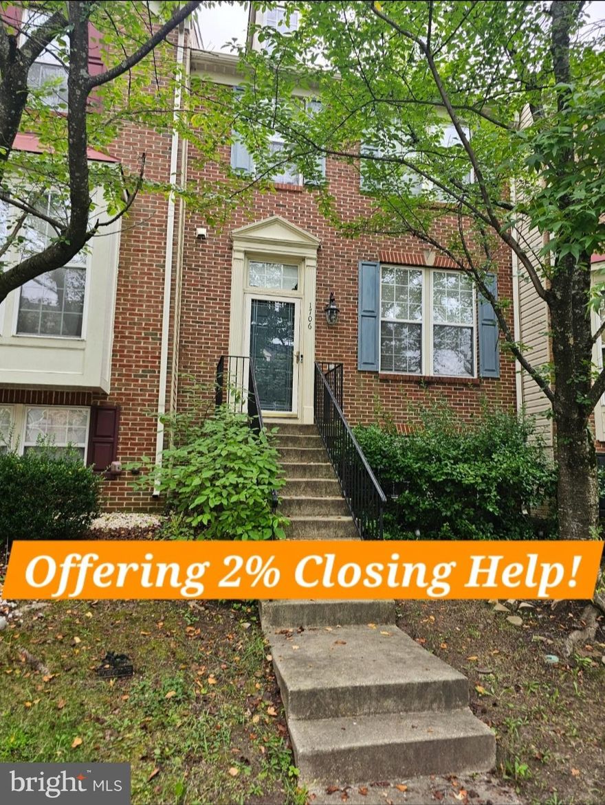 Step inside this stunning 4-bedroom, 3.5-bathroom, 3-level townhome with over 2,500 sq. ft. of living space. Enjoy beautiful hardwood floors on the main and upper levels, a spacious living room with a gas fireplace, and a gourmet kitchen featuring upgraded cabinets, granite countertops, and stainless steel appliances. Enormous main bedroom with double vanity bathroom, shower and jacuzzi. The finished basement includes a full bedroom and bathroom. Located just minutes from major highways, the Metro, and shopping, this home is a must-see.