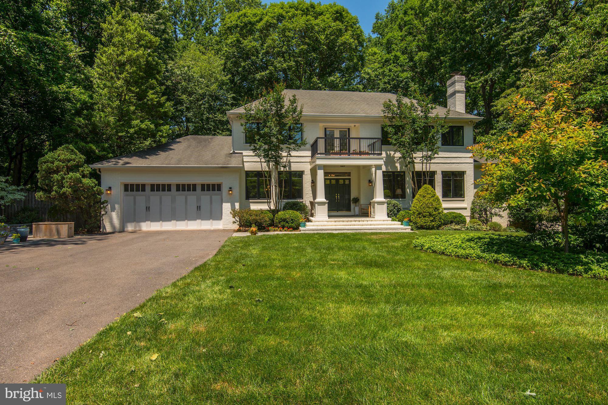 This house has been meticulously expanded and renovated by Anthony Wilder and BOWA builders and offers extraordinary spaces. Some of the very special features include a gorgeous MAIN FLOOR MASTER SUITE, amazing glass enclosed room overlooking pool and parkland, second master suite with 3 additional bedrooms and full bathrooms upstairs, huge lower level with 6th bedroom suite, second kitchen, enormous recreation room and so much more. Must see to believe and priced to sell immediately!