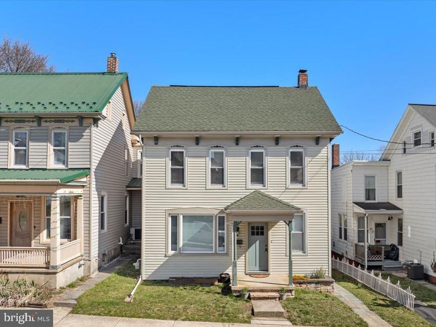 Welcome to this affordable and charming detached home in the desirable Dallastown School District! This historic property boasts beautiful hardwood floors, classic wide moldings, and elegant 6-panel interior doors. With 3 spacious bedrooms and 1.5 bathrooms, this home offers both comfort and functionality, including a convenient first-floor laundry for ease of living.

Step outside to a large deck, perfect for relaxing and entertaining, with easy access to the backyard gardens. The entire backyard is fully fenced, providing privacy and security, and features a two-level fish pond for a serene, picturesque setting. Off-street parking for up to 3 cars is conveniently located just outside the rear fence.