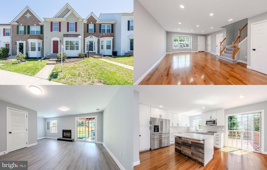 Nestled in a quiet location in sought-after Foxborough, this is one of the most extensively renovated townhomes to hit the community and a rare true move-in ready opportunity for buyers seeking style, convenience, and peace of mind. Beautifully updated, this home features an open-concept main level created by removing the wall between the kitchen and dining area, offering a bright and modern layout perfect for everyday living and entertaining. ***** The stunning renovated kitchen includes brand-new 42” white shaker style cabinetry, quartz countertops, designer backsplash, upgraded KitchenAid appliances with warranties, including a Wi-Fi enabled smooth top slide in range, and added buffet cabinetry for extra storage and serving space. ***** New gleaming hardwood pine flooring on the main level, fresh on trend neutral paint throughout, new carpet, new upgraded lighting including recessed lighting and new fixtures throughout, updated door hardware, new lower level LVP flooring, updated baths, and stylish designer finishes make this home feel like new. Unlike many homes in the neighborhood that still need updating, this property has already had the major work completed. Major improvements include a new HVAC system, new roof, new hot water heater, and new sliding glass doors to both the deck and basement. ***** Upstairs you’ll find a spacious primary suite boasting plush new carpet, a chic lighted ceiling fan, and a walk-in closet. The ensuite bath features a quartz topped dual sink vanity, soaking tub and walk-in shower with new frameless glass door. Two additional light-filled bedrooms, each with new carpet, share easy access to the upgraded hall bath. The finished walkout lower offers new luxury vinyl plank flooring, a cozy wood-burning fireplace with slate surround, brand new washer and dryer, and a newly finished half bath. ***** Outside, enjoy a refreshed deck backing to trees and a large fully fenced backyard, two assigned parking spaces directly in front of the home, plus abundant guest parking throughout the community. ***** Low HOA fees and an unbeatable location just minutes to The Promenade shopping center, dining, everyday conveniences, VRE, and I-66 make commuting simple. If you have been waiting for a home that does not need work after closing, this is it. A rare chance to own one of the most updated town homes in Bristow—come home to 9051 Slate Stone Loop!