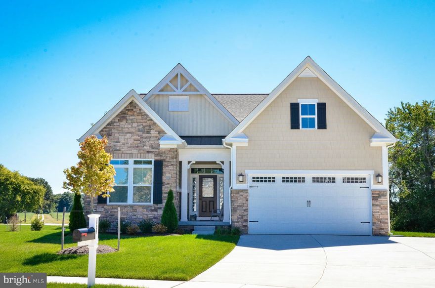 Beautiful new home w/ 1st floor owner's suite located in resort-style community of Bulle Rock. Enjoy single-level living without sacrificing the space of a 2-story home. The Daventry offers 3+ BR, 3+ BA and 2,378 sq.ft. An open floorplan w/ large great room, 1st floor owner's suite w/ private bath & huge walk-in closet and screened porch. Images shown are representative.