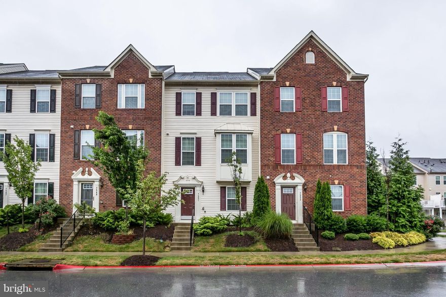 Beautiful Townhouse in Howard Square with a 2 car attached garage!  Well maintained home with hardwood floors, granite countertops, crown molding and stainless steel appliances. 3 bedrooms, 2 full and 2 half baths- with bath on each level. Laundry in unit. Available Immediately . $40 application fee.